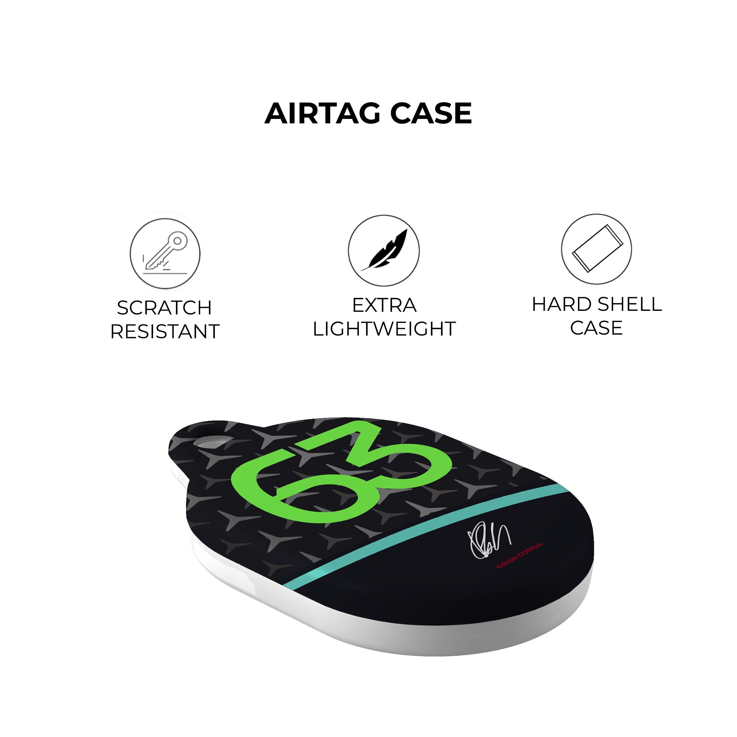 George Russell F1 Mercedes-AMG Petronas 2024 W15 Livery AirTag Holder