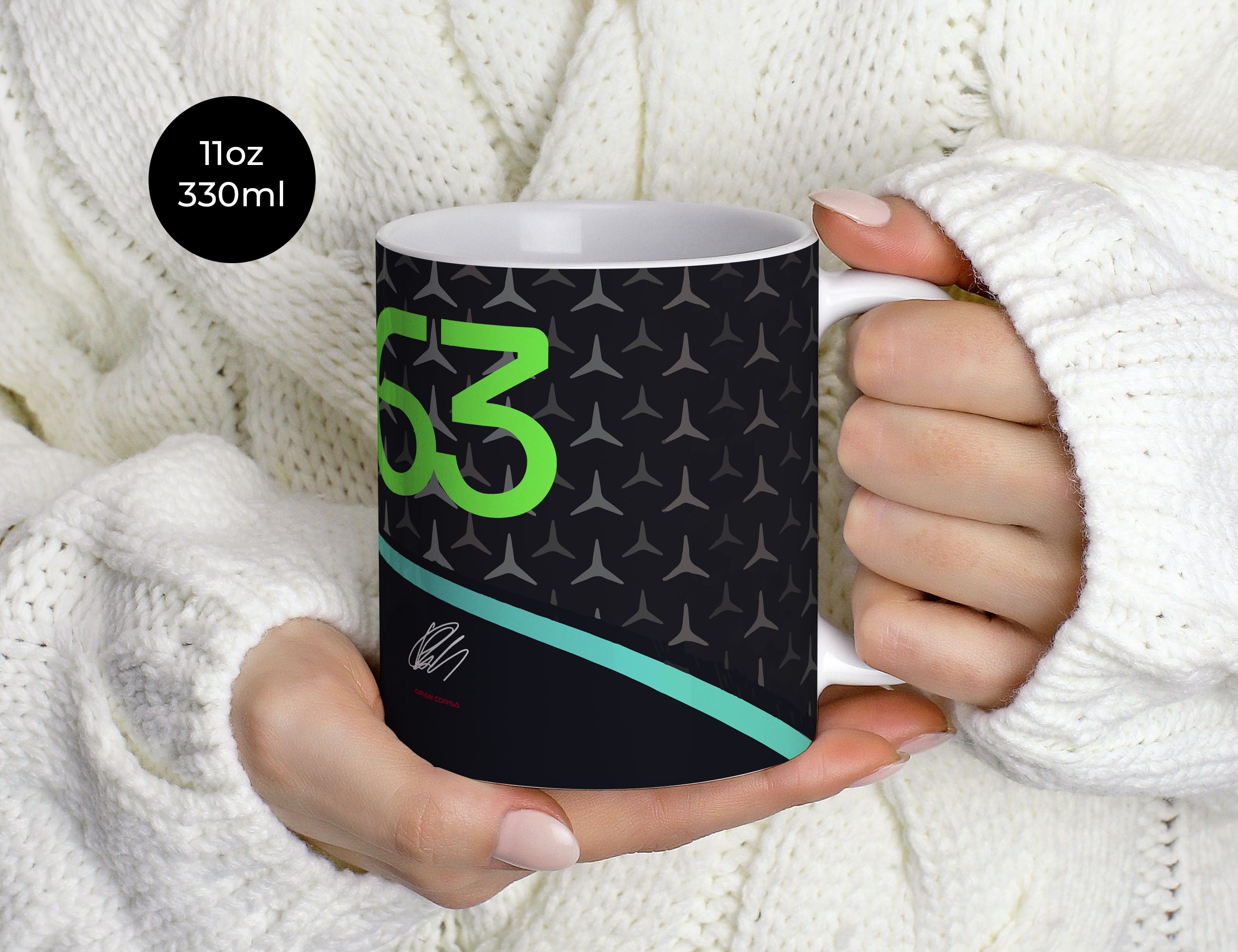 George Russell F1 Mercedes-AMG Petronas 2024 W15 Livery Mug