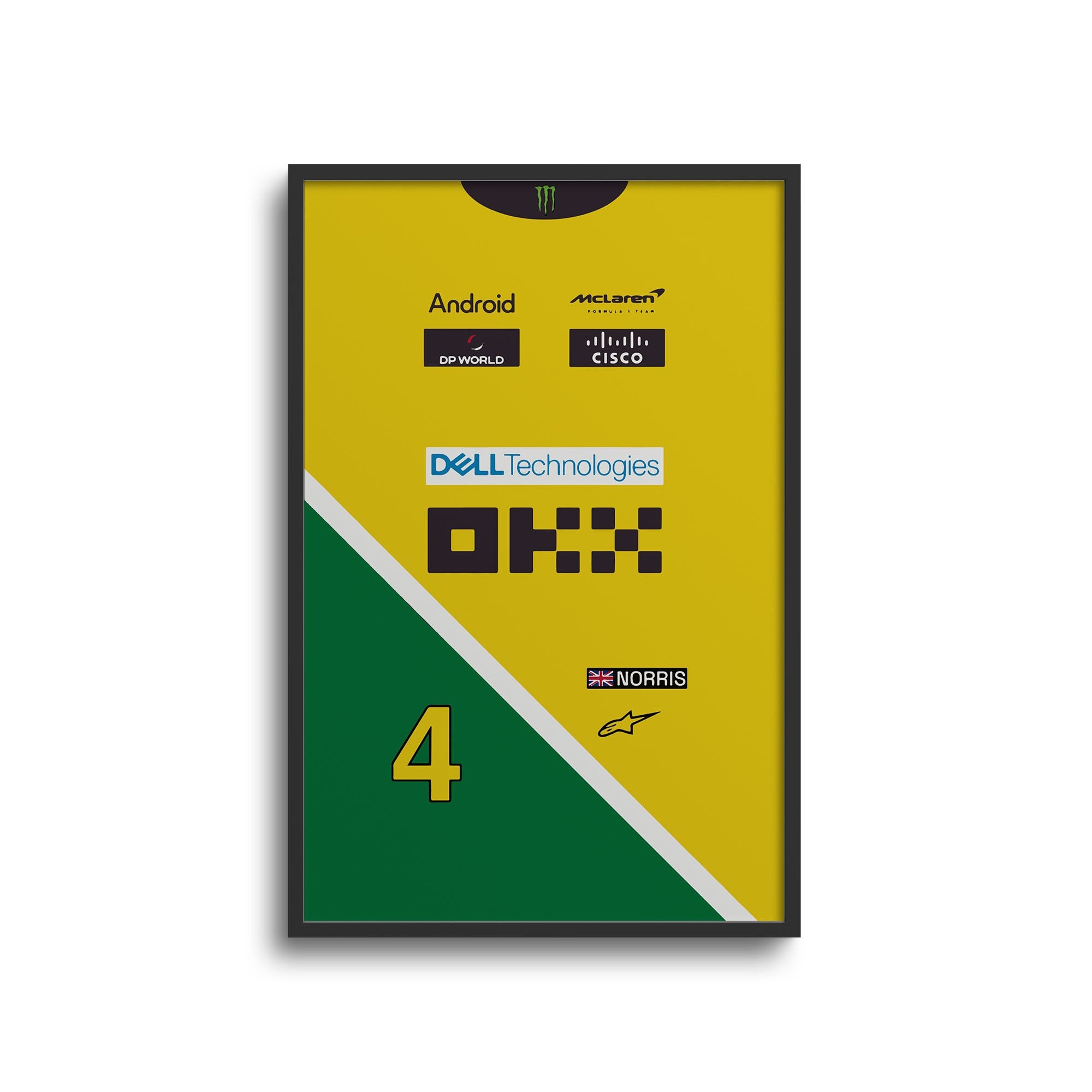 Lando Norris F1 McLaren 2024 Monaco GP Suit Poster