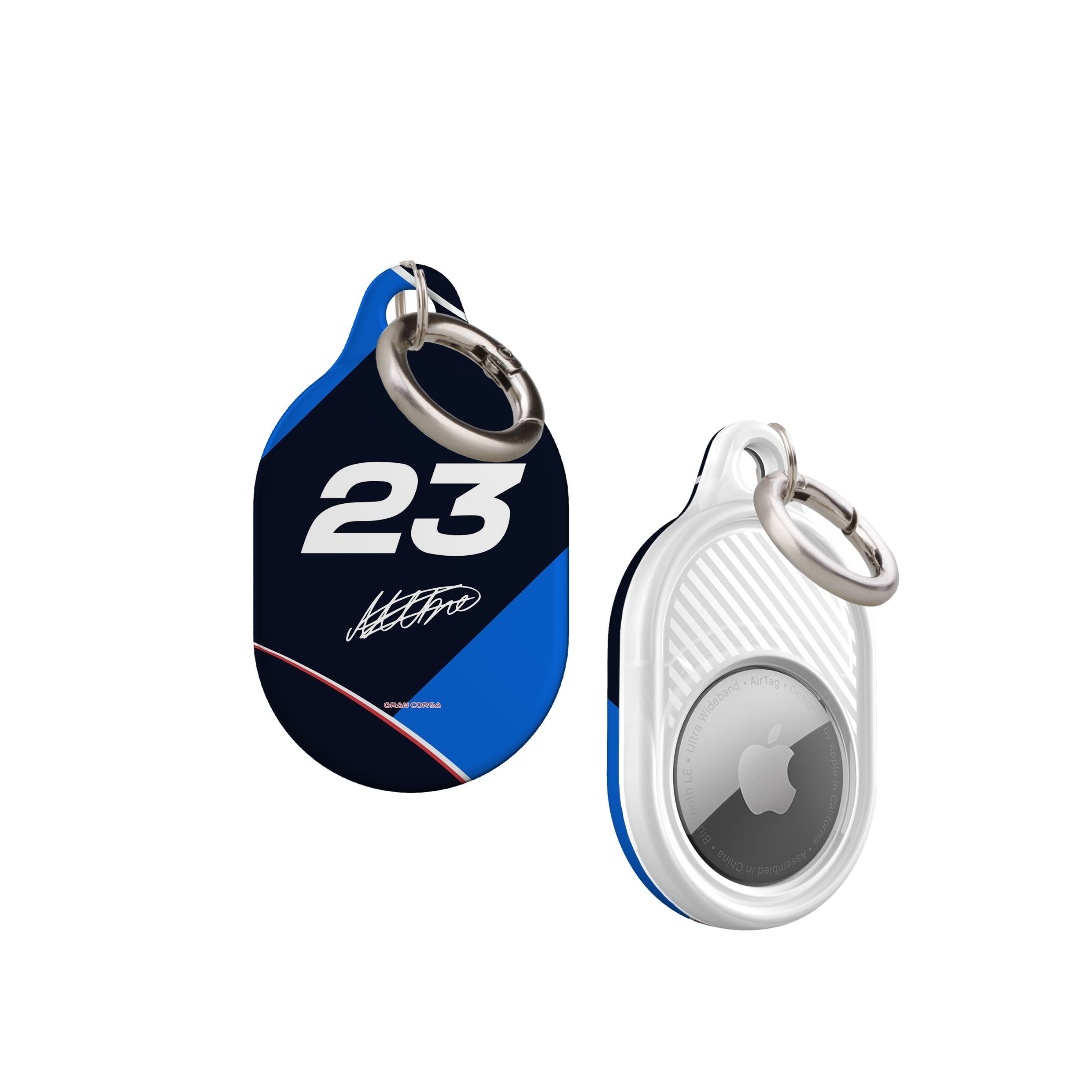 Alexander Albon AirTag Holder - 2024 Williams F1 Livery Durable Keychain