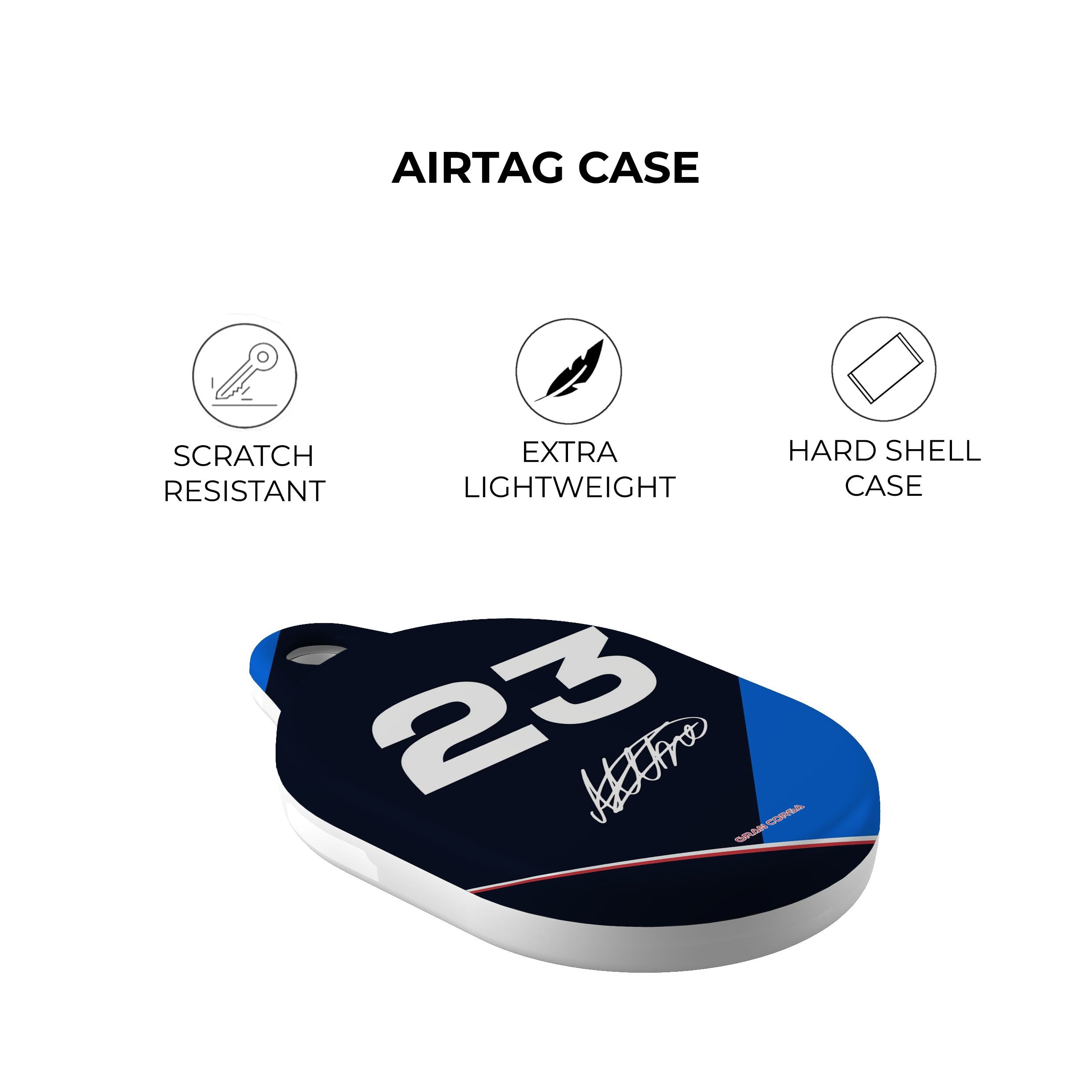 Alexander Albon AirTag Holder - 2024 Williams F1 Livery Durable Keychain