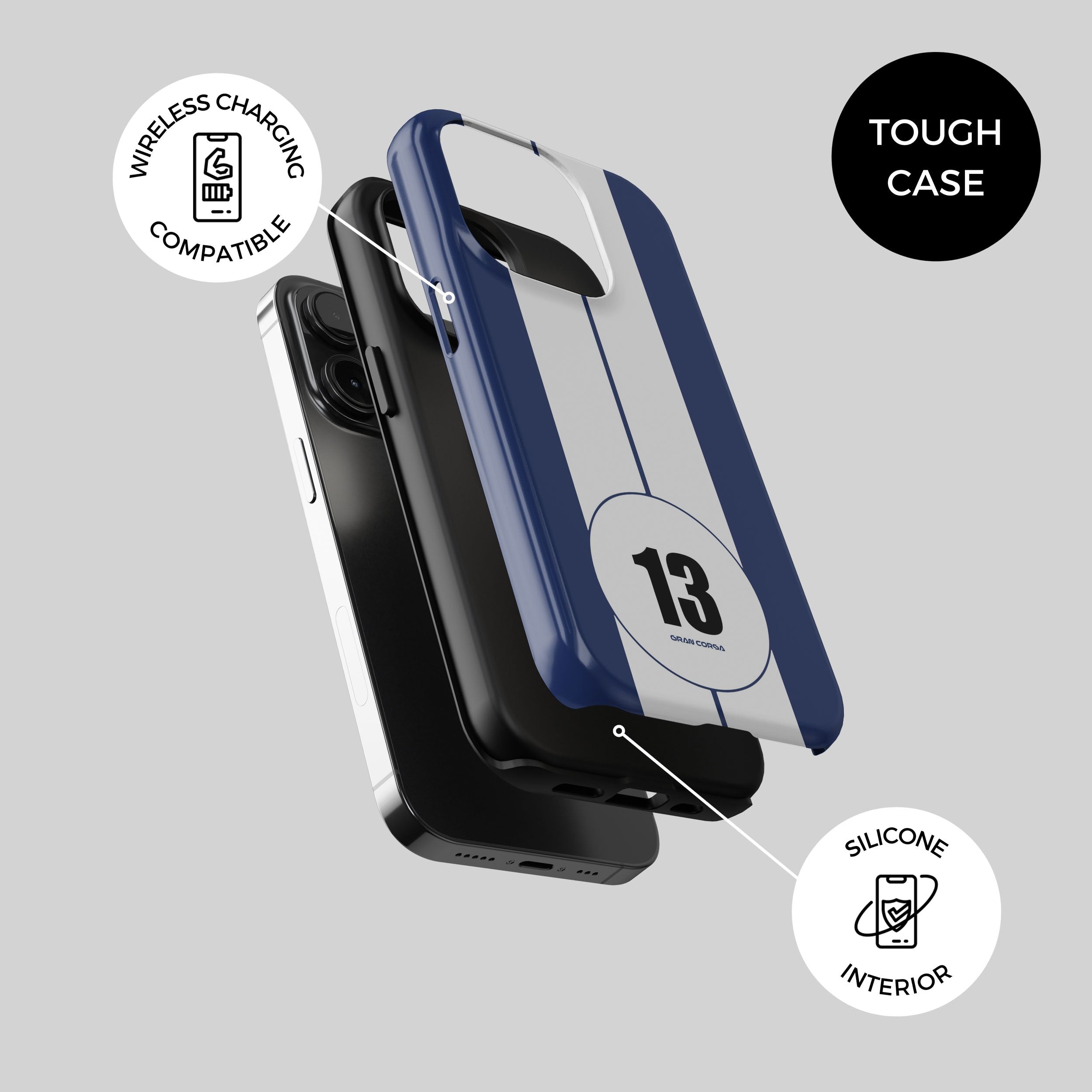 Shelby Cobra Phone Case - 1964 Daytona Coupe Classic Car Design Protective Cover