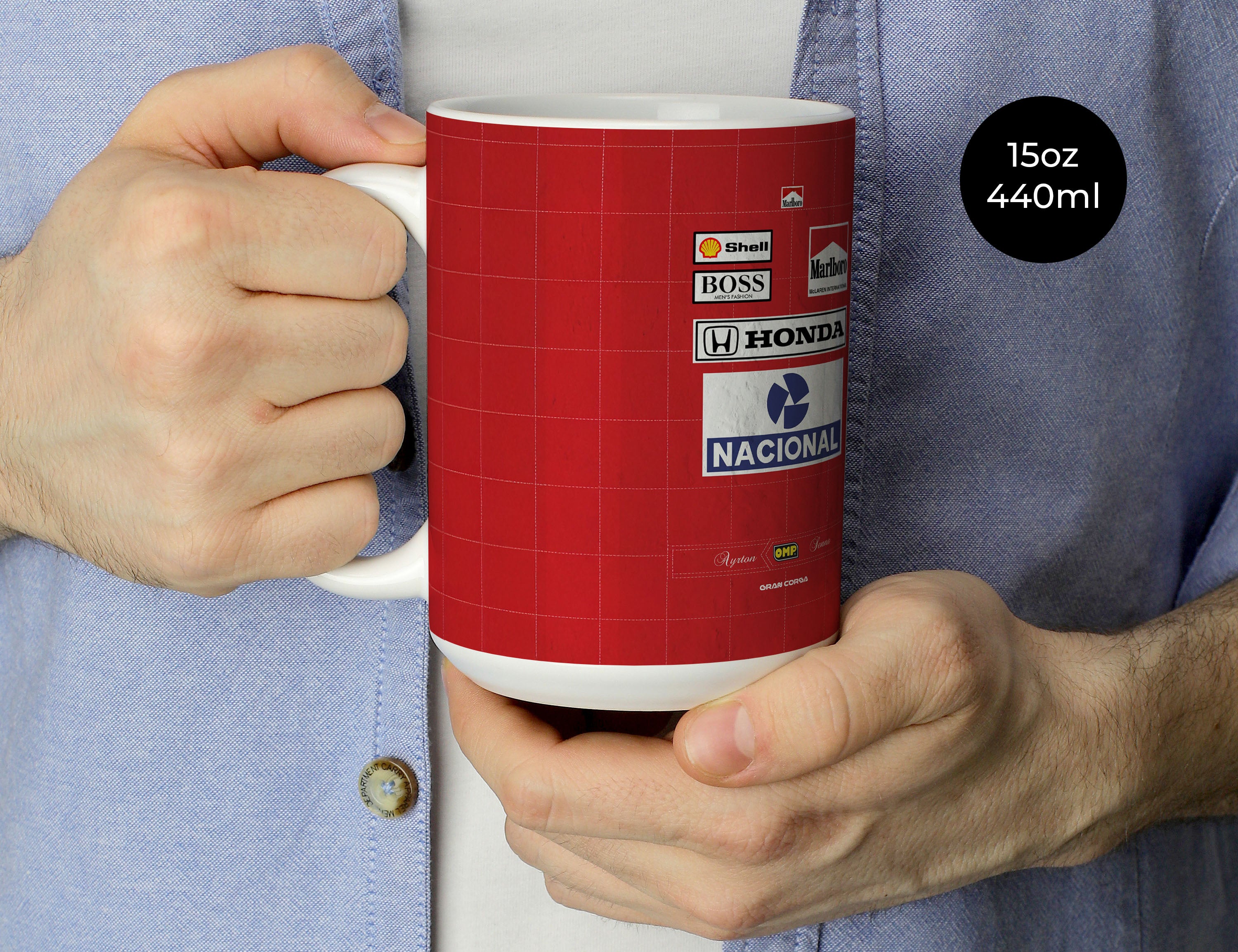 Ayrton Senna F1 McLaren 1988 Season Suit Mug