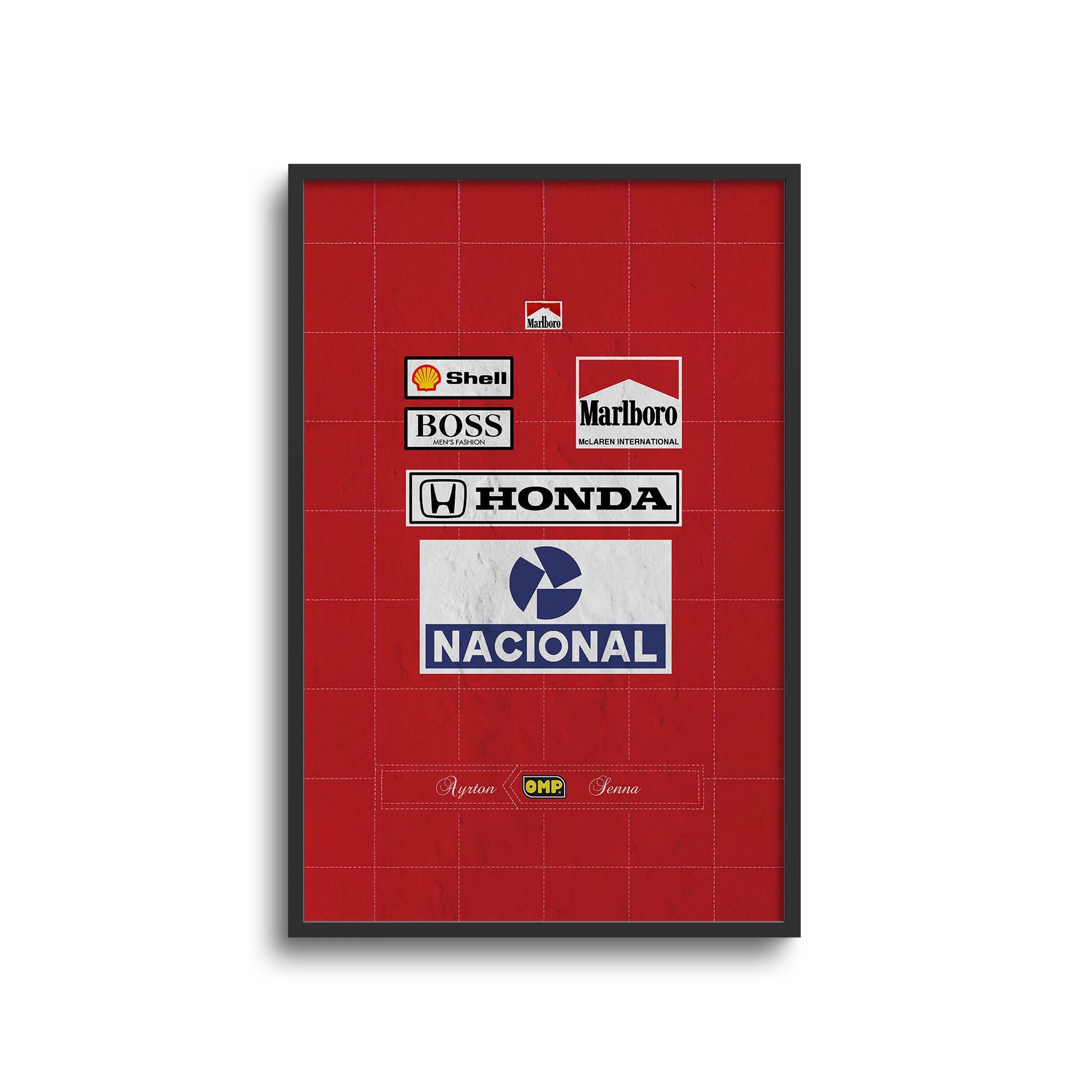 Ayrton Senna F1 McLaren 1988 Season Suit Poster