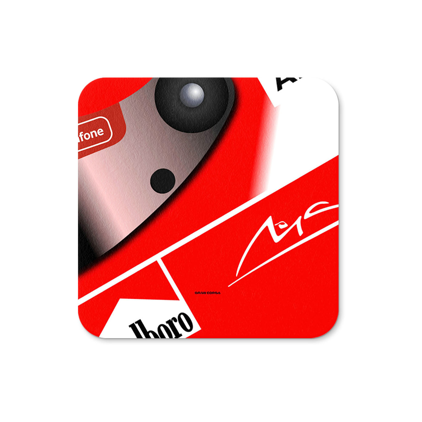 Michael Schumacher F1 Ferrari 2004 Season Helmet Coaster