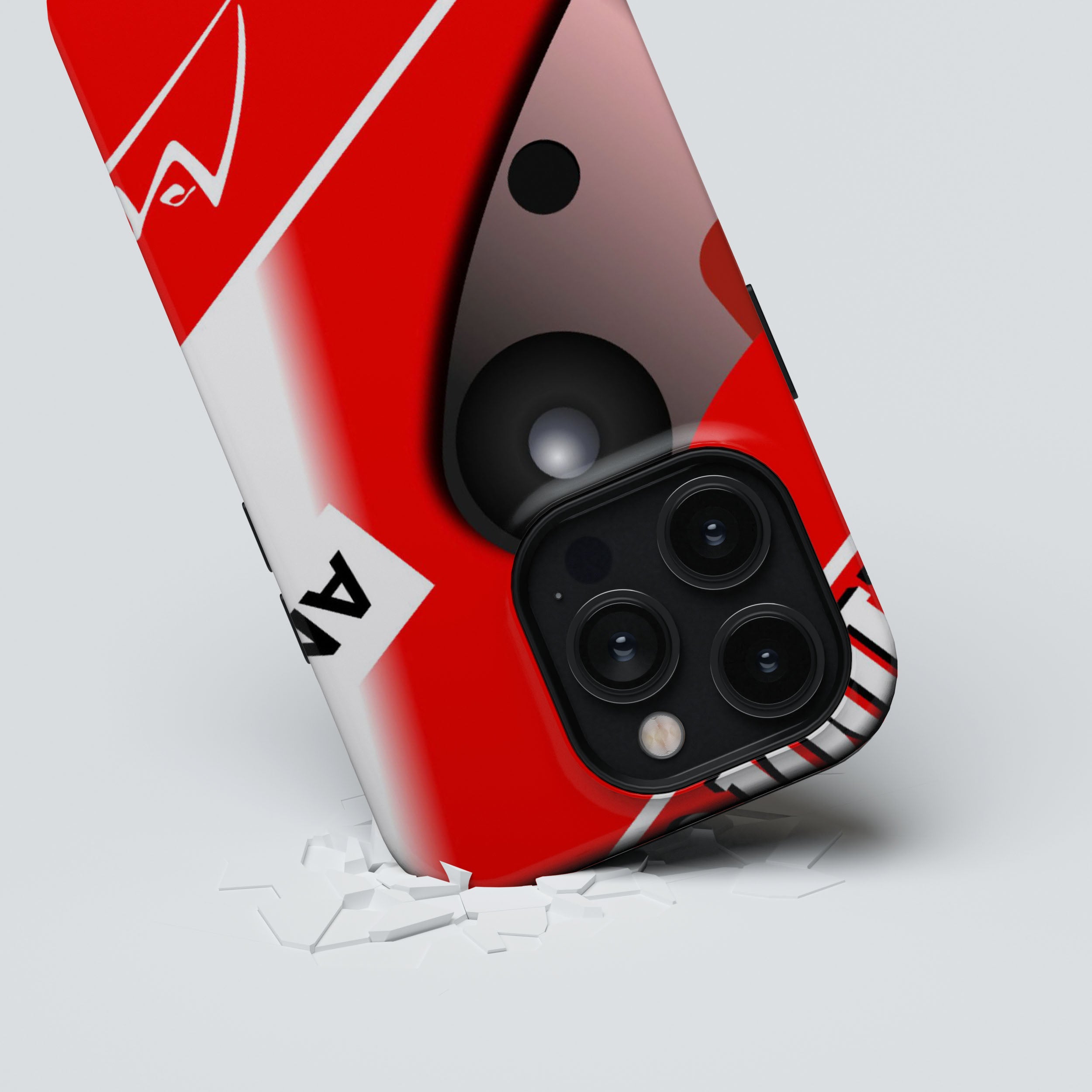 Ferrari Helmet Phone Case - Michael Schumacher 2004 F1 Racing Design Protector