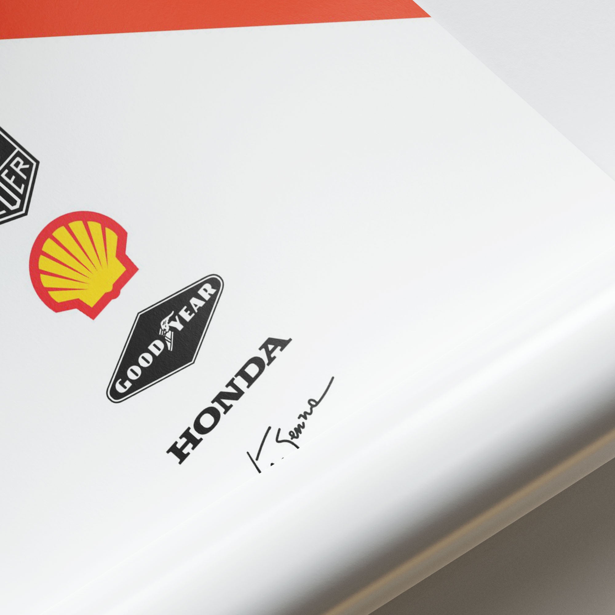 Ayrton Senna F1 McLaren 1992 MP4/7 Livery Poster