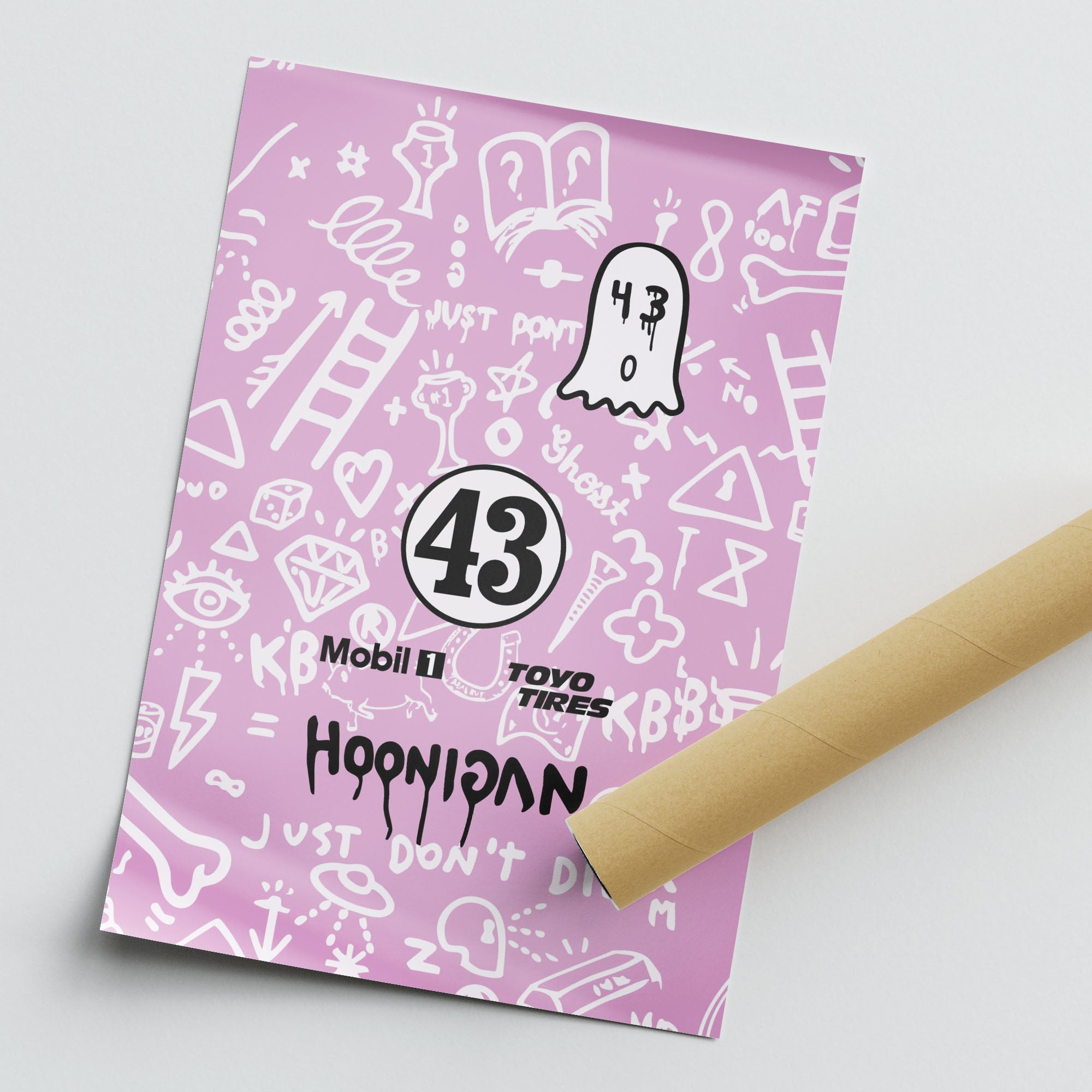 Ken Block Pikes Peak Porsche 2022 "Hoonipigasus" #43 Livery Poster