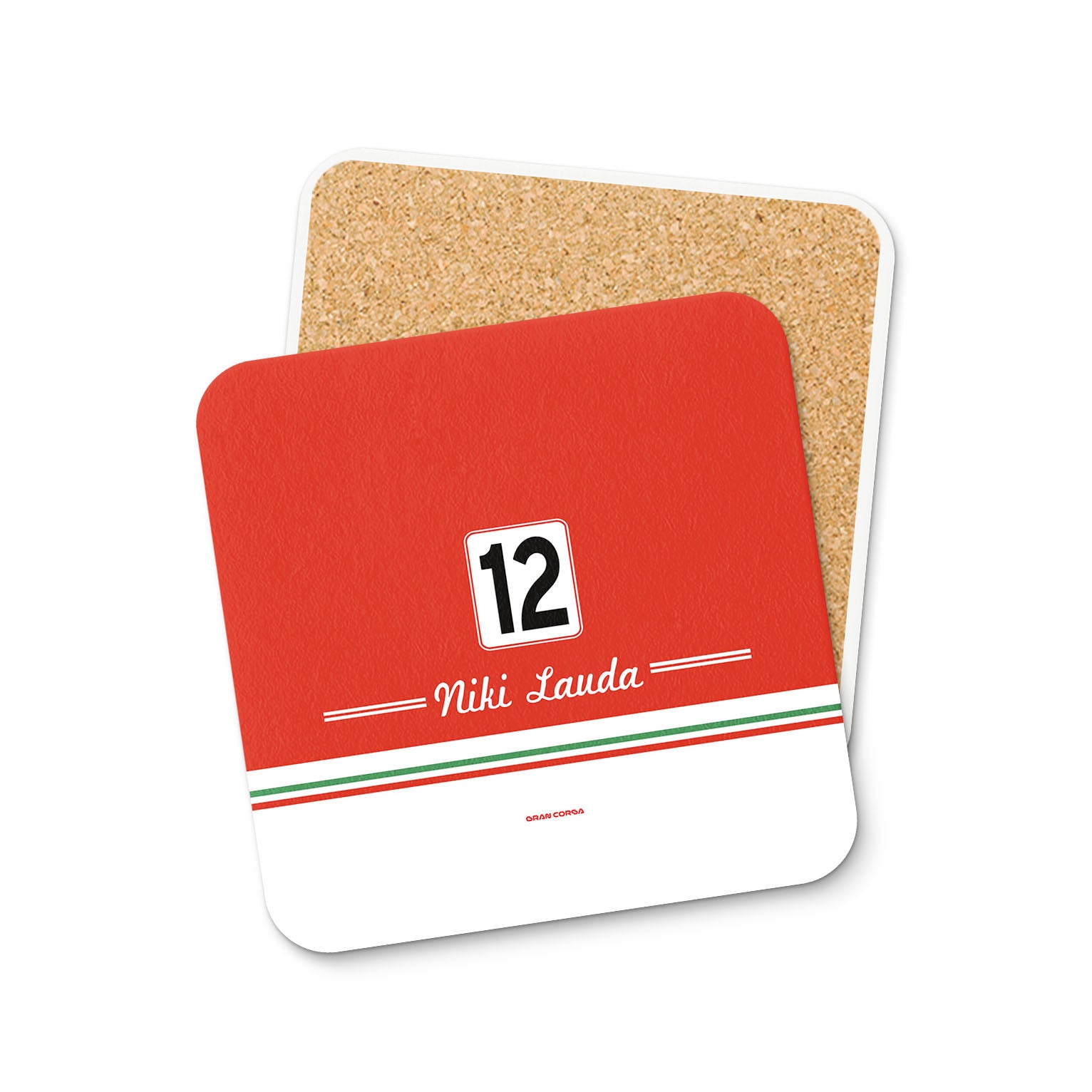 Niki Lauda F1 Ferrari 1975 312T2 Signed Coaster