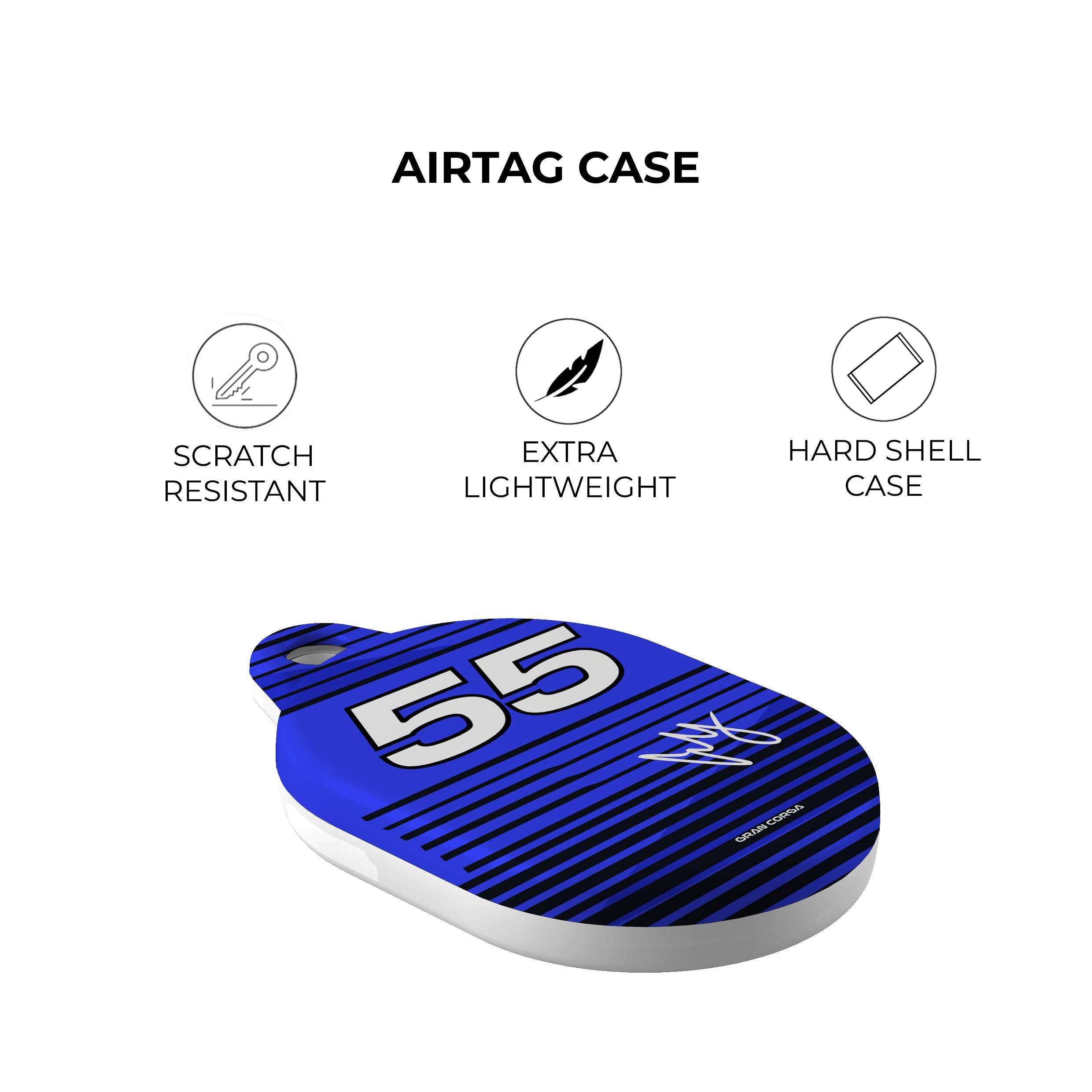 Carlos Sainz AirTag Holder – Signed Williams 2025 Season F1 Keychain Accessory