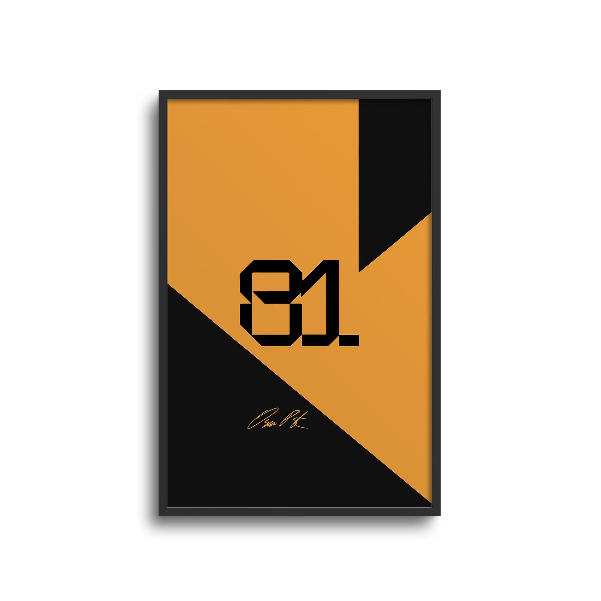 Oscar Piastri F1 McLaren 2025 Season Signed Poster