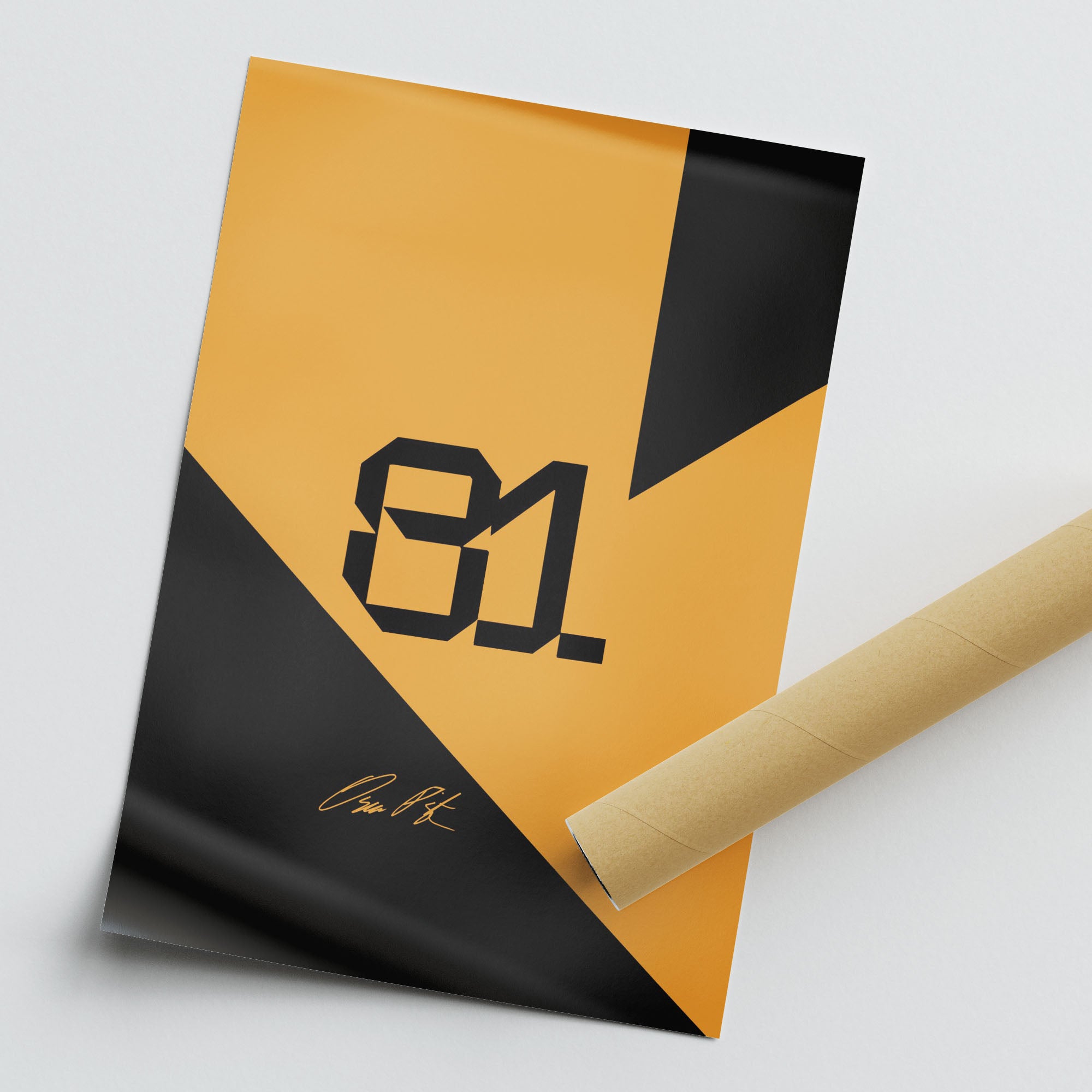 Oscar Piastri F1 McLaren 2025 Season Signed Poster