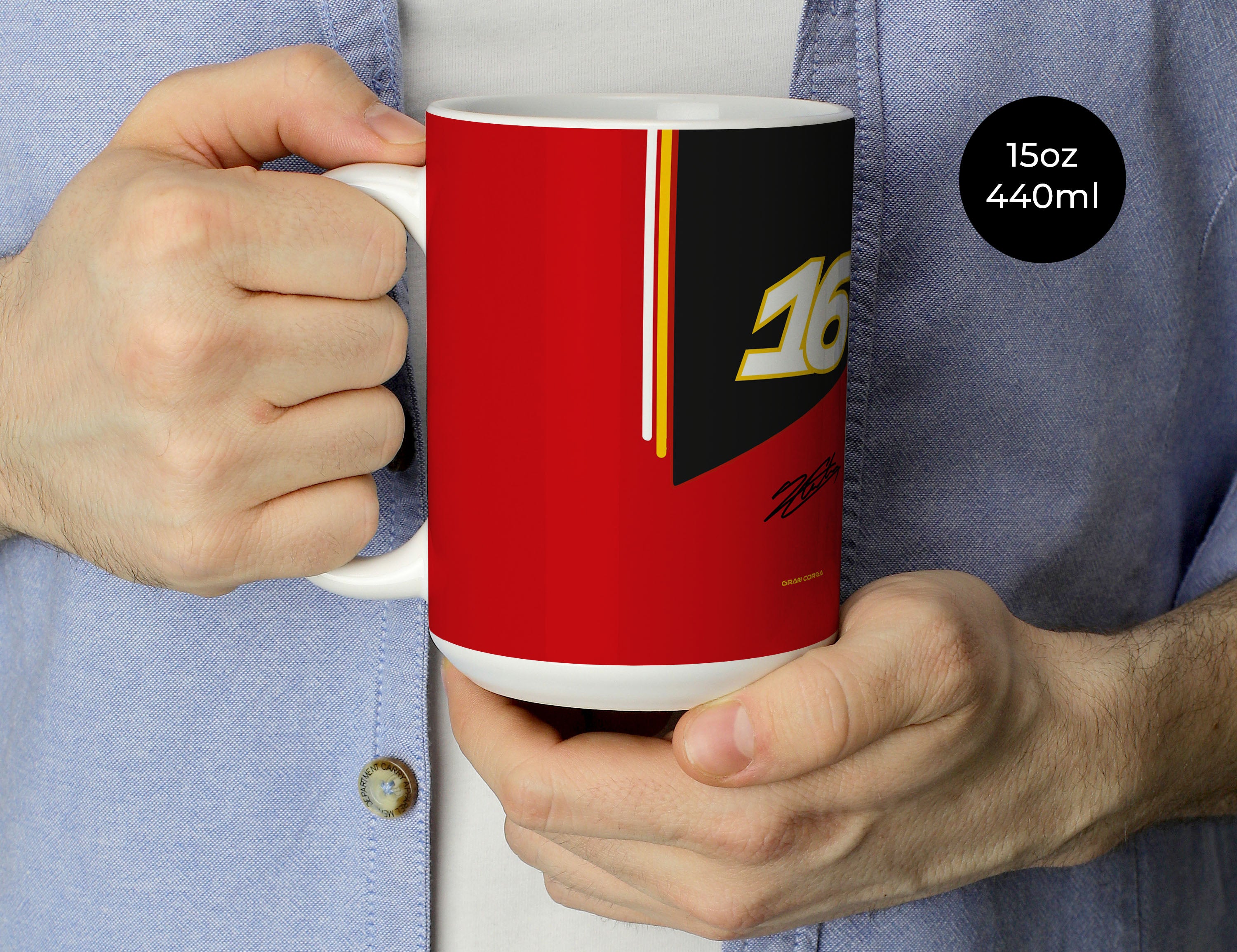 Charles Leclerc F1 Ferrari 2025 Season Signed Mug