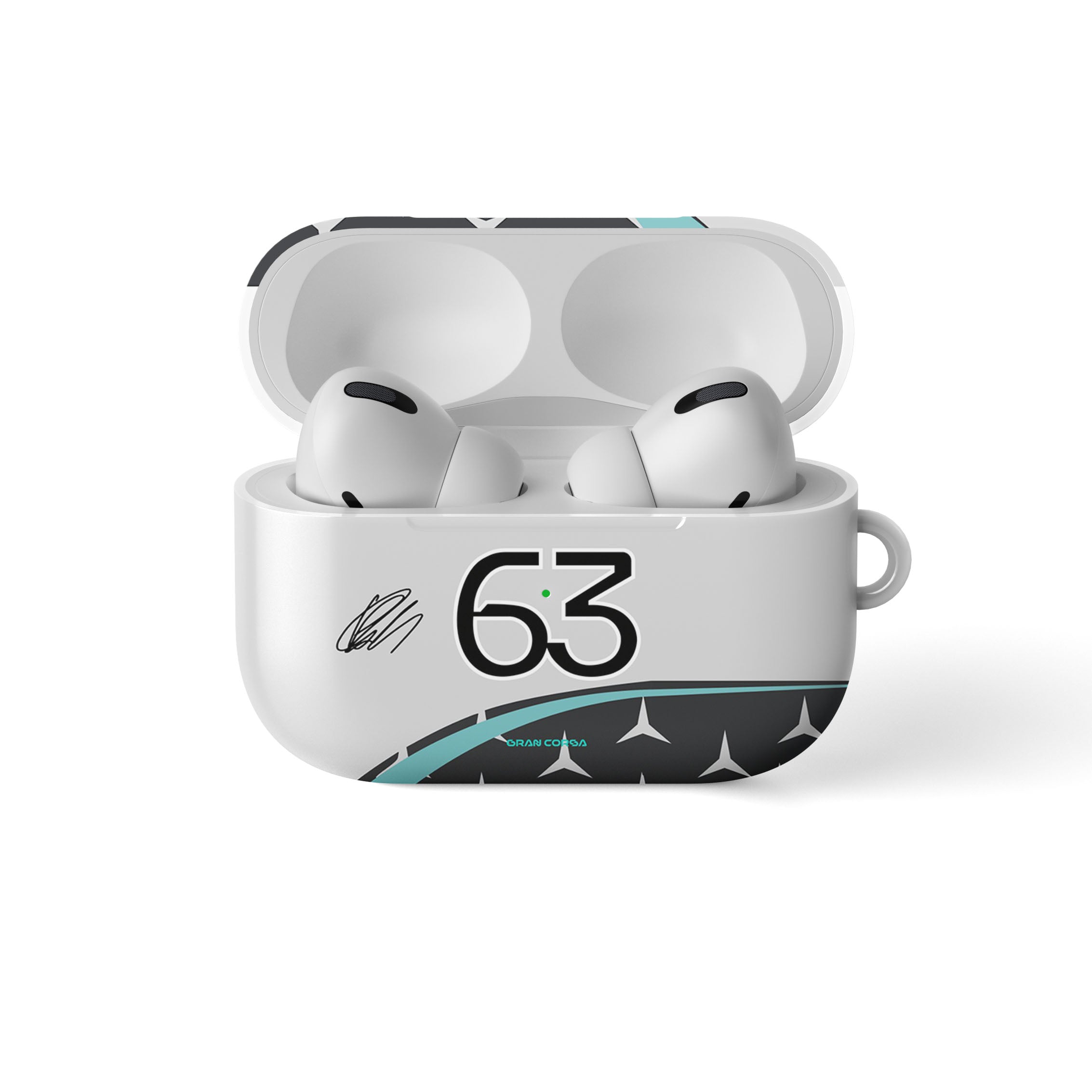 George Russell F1 Mercedes-AMG Petronas 2025 Season Signed AirPods Case
