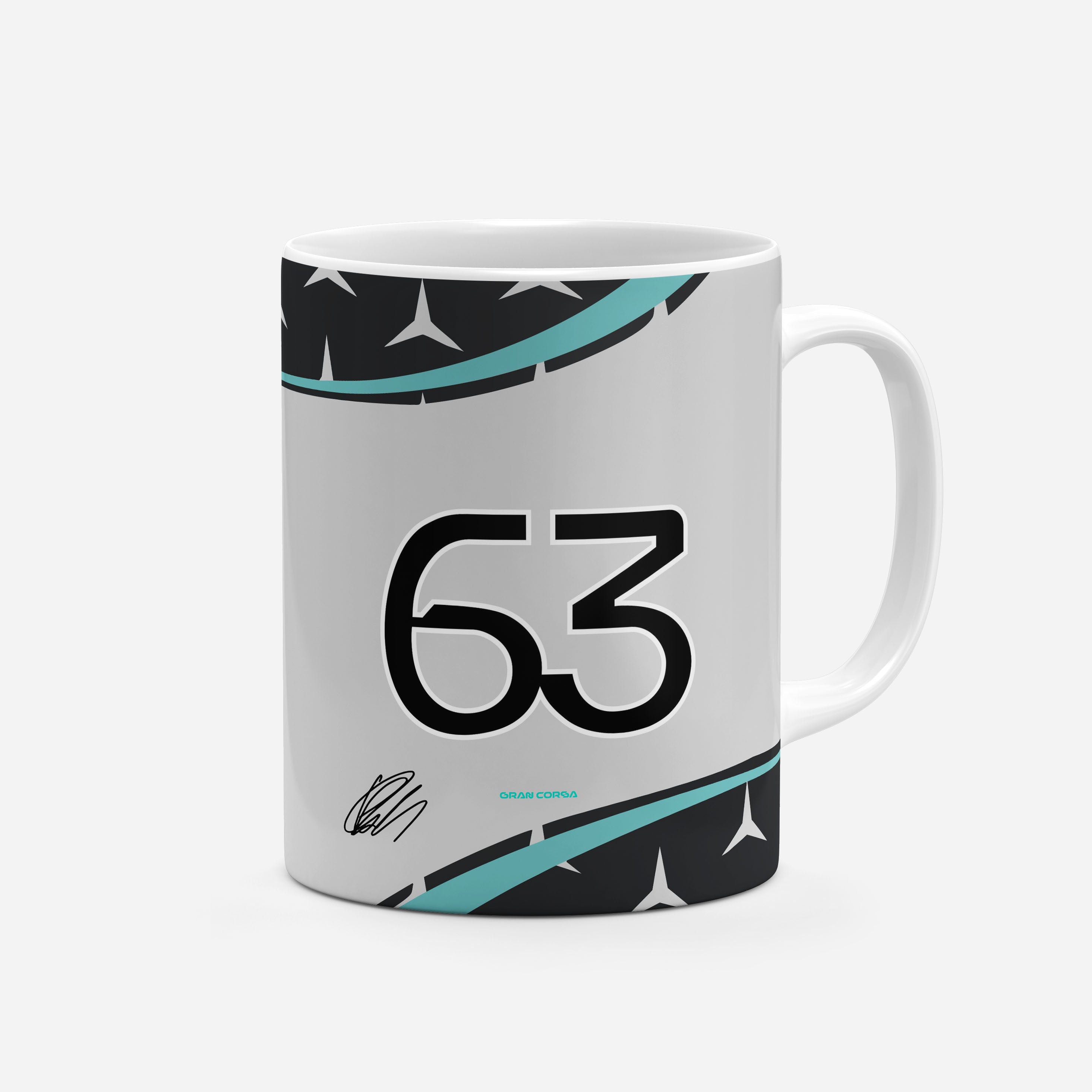 George Russell F1 Mercedes-AMG Petronas 2025 Season Signed Mug