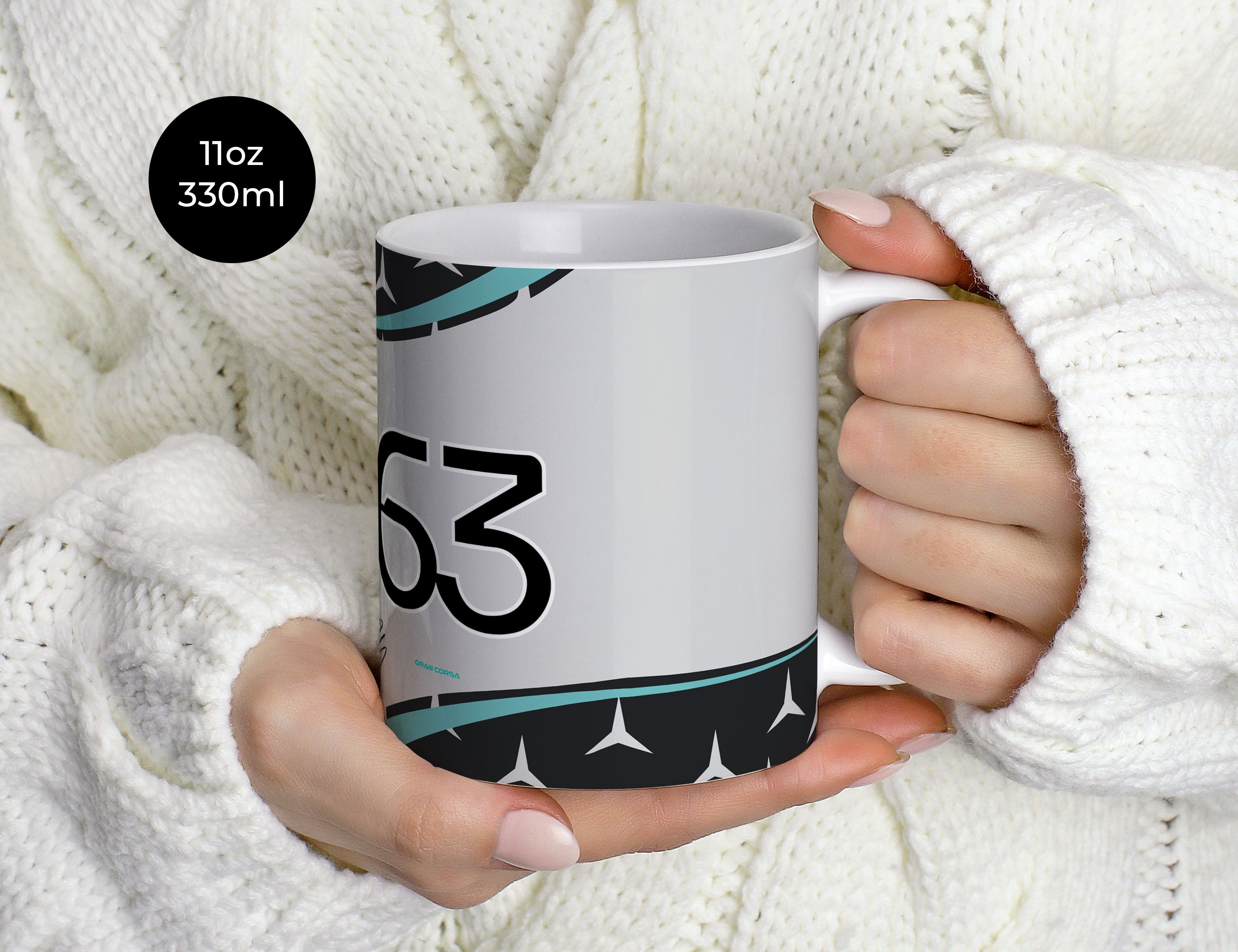 George Russell F1 Mercedes-AMG Petronas 2025 Season Signed Mug
