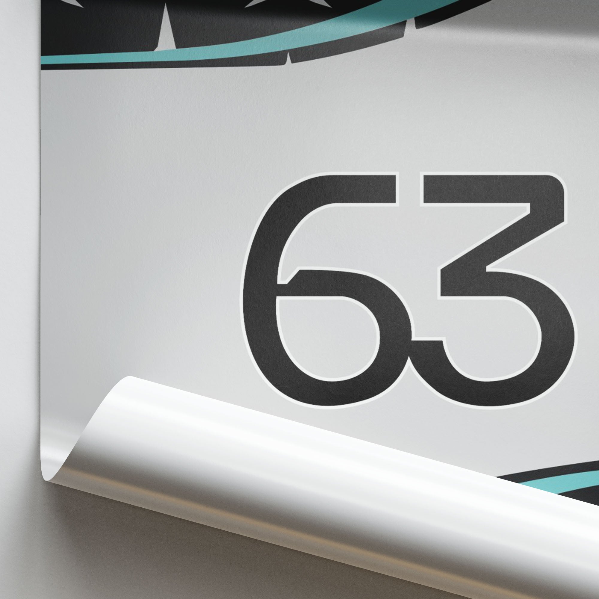 George Russell F1 Mercedes-AMG Petronas 2025 Season Signed Poster