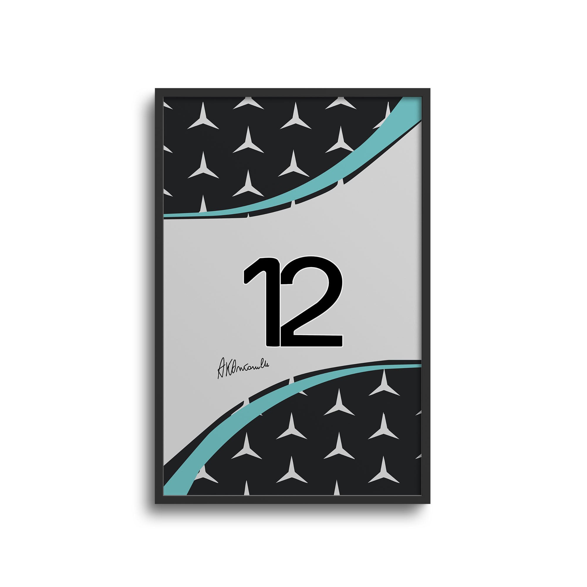 Kimi Antonelli F1 Mercedes-AMG Petronas 2025 Season Signed Poster