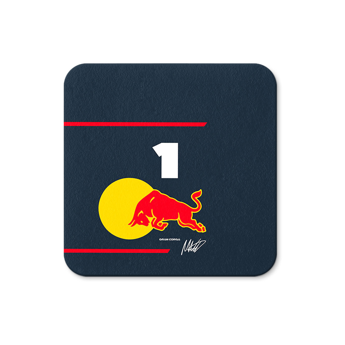 Max Verstappen F1 Red Bull Racing 2025 Season Signed Coaster