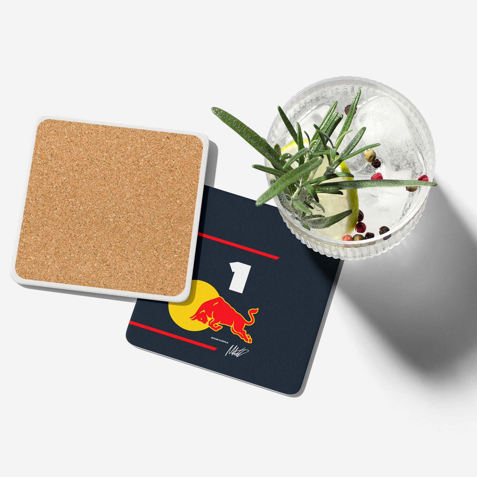 Max Verstappen F1 Red Bull Racing 2025 Season Signed Coaster