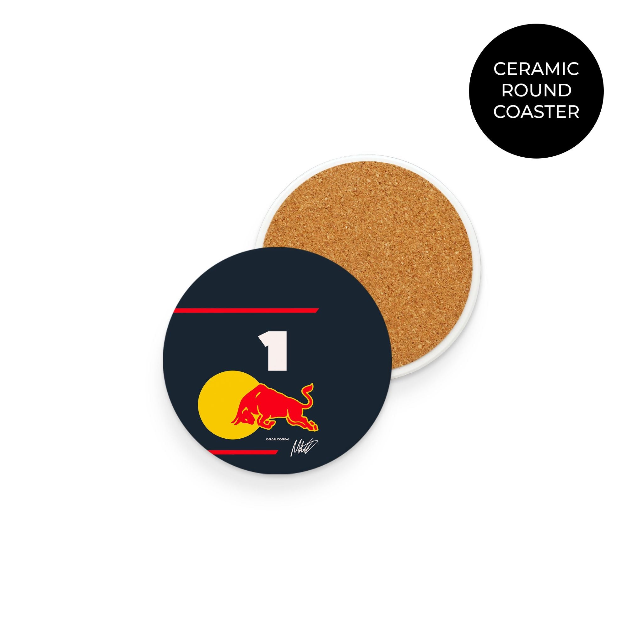 Max Verstappen F1 Red Bull Racing 2025 Season Signed Coaster