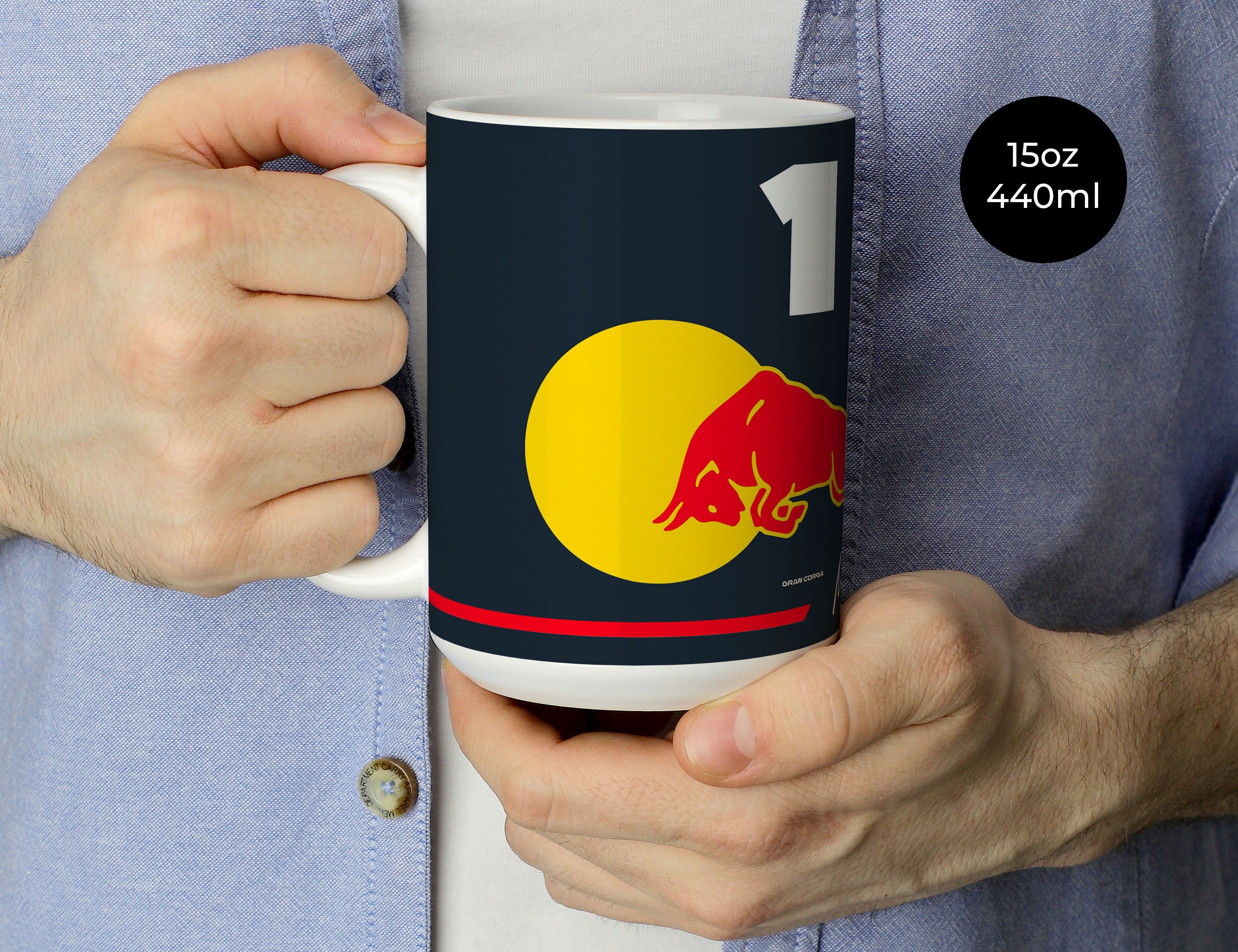 Max Verstappen F1 Red Bull Racing 2025 Season Signed Mug