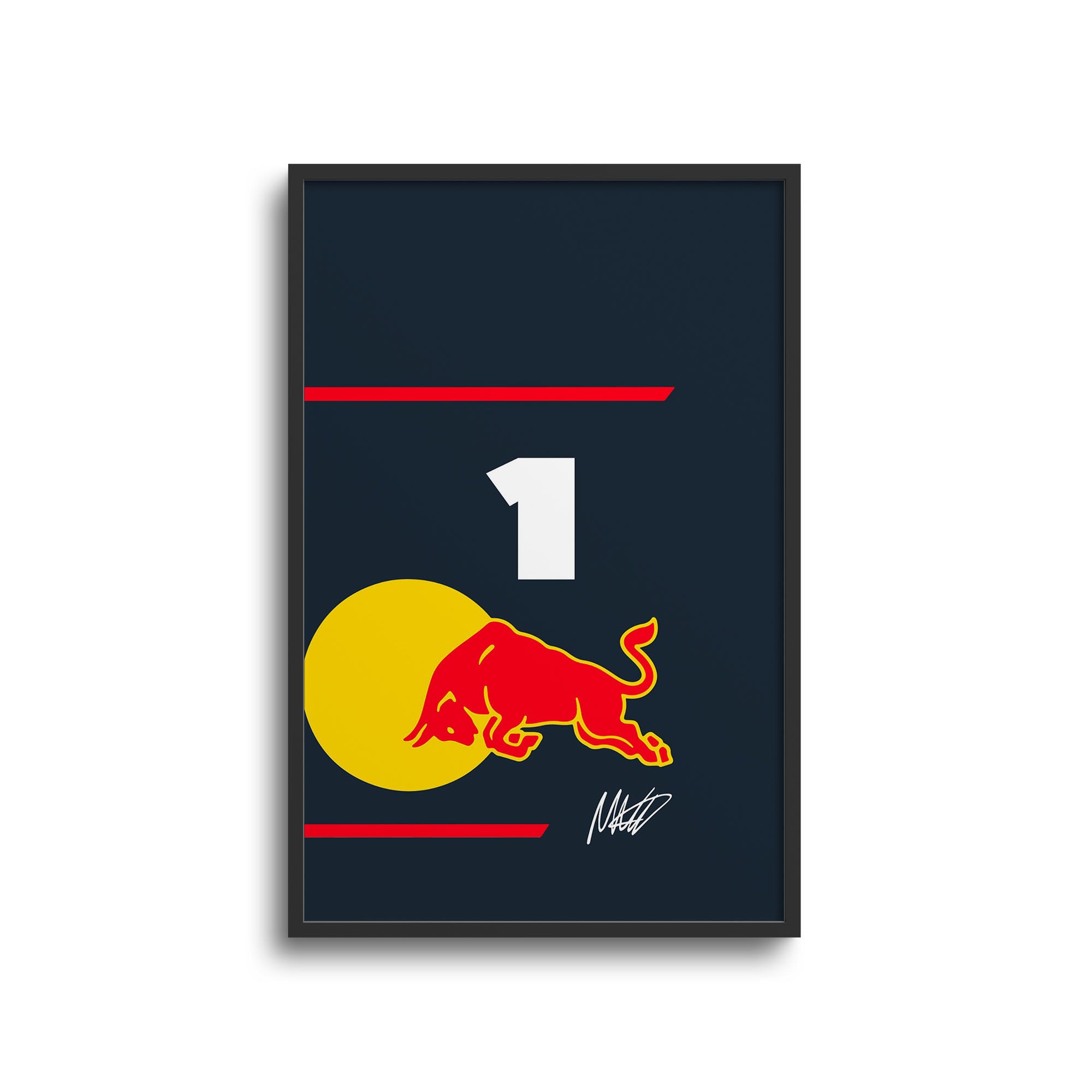 Max Verstappen F1 Red Bull Racing 2025 Season Signed Poster