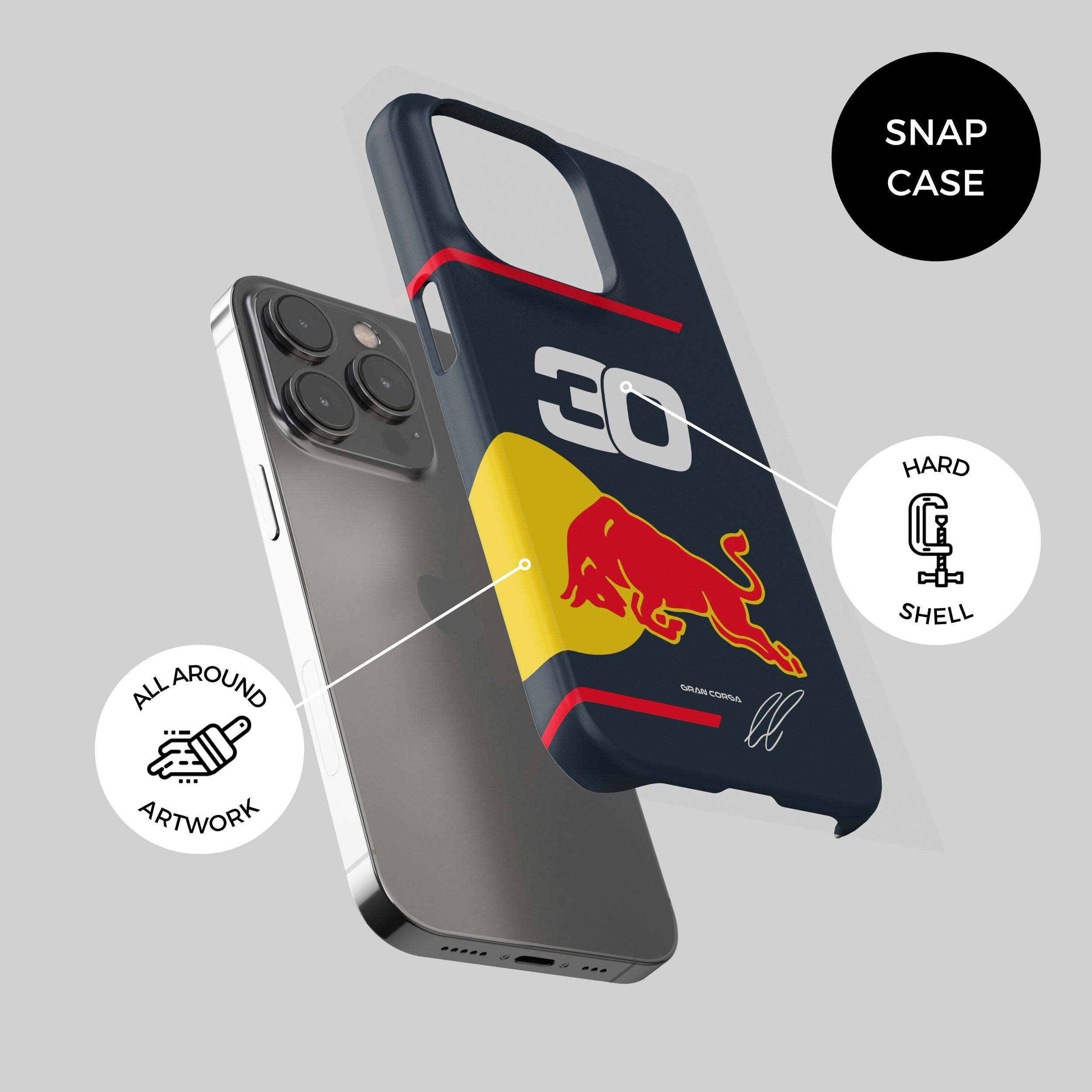 Liam Lawson F1 Red Bull Racing 2025 Season Signed Phone Case