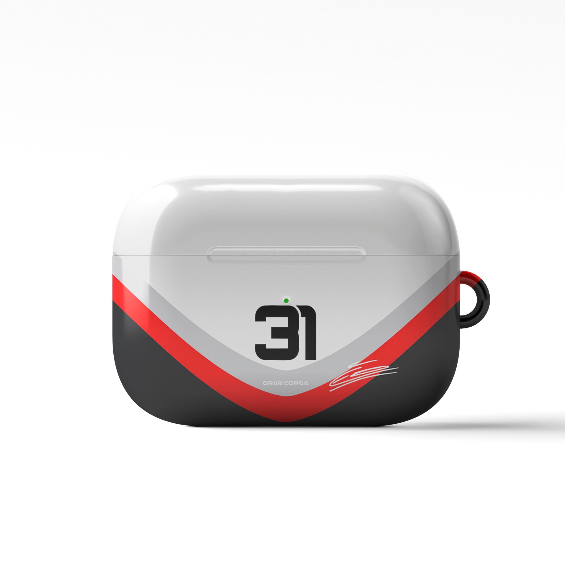 Esteban Ocon F1 Haas 2025 Season Signed AirPods Case