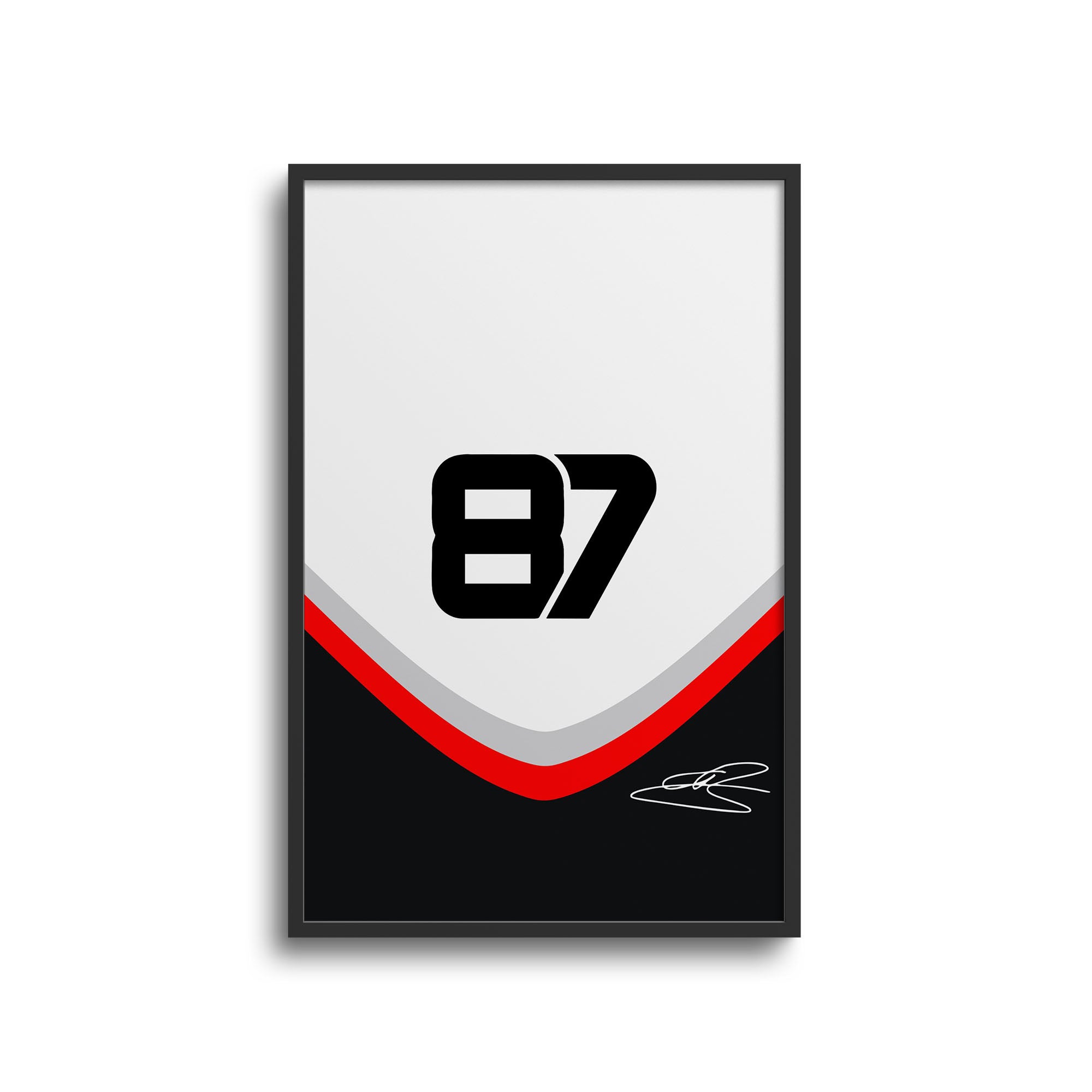 Oliver Bearman F1 Haas 2025 Season Signed Poster