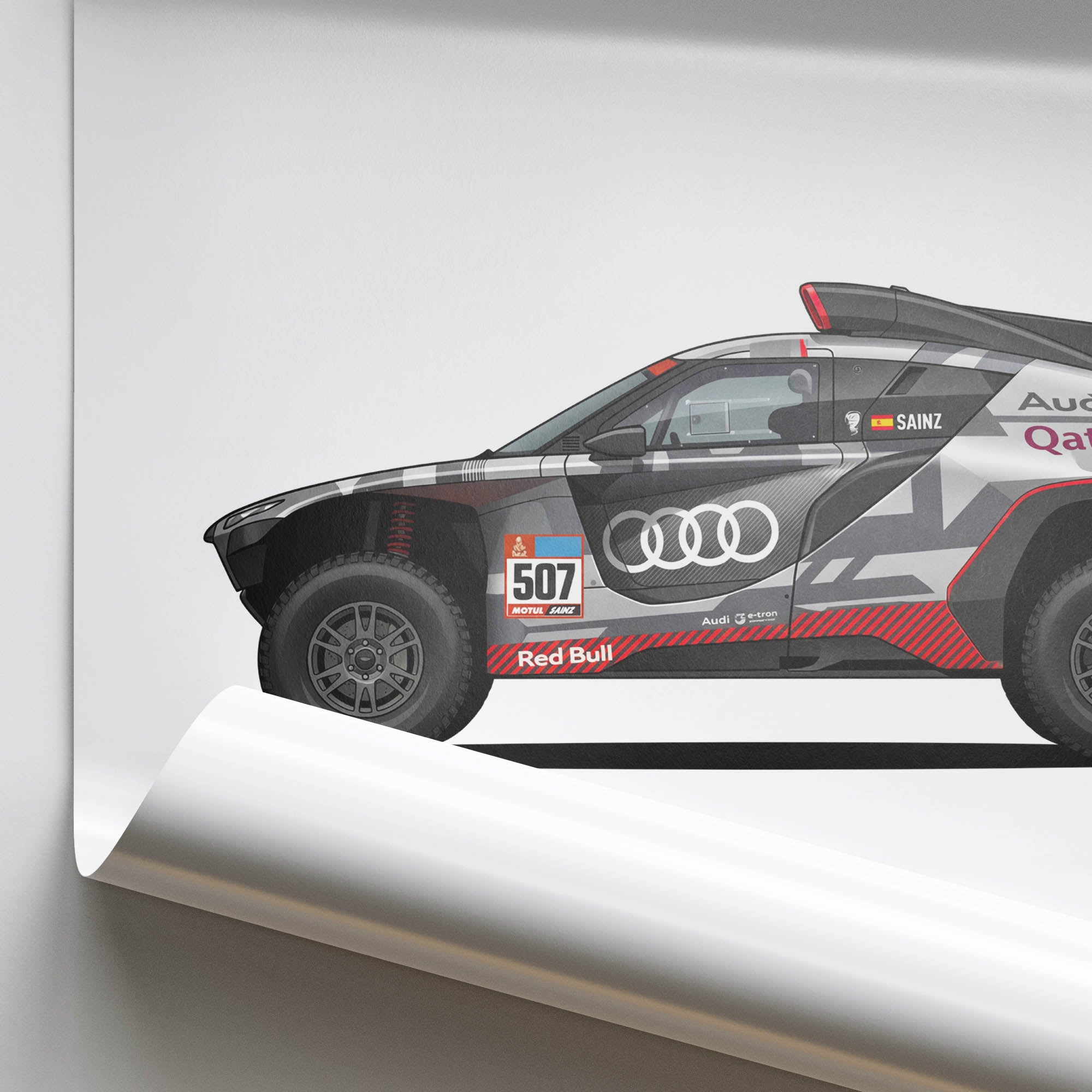 2024 Audi RS Q e-tron E2 Carlos Sainz Winner – Car Print