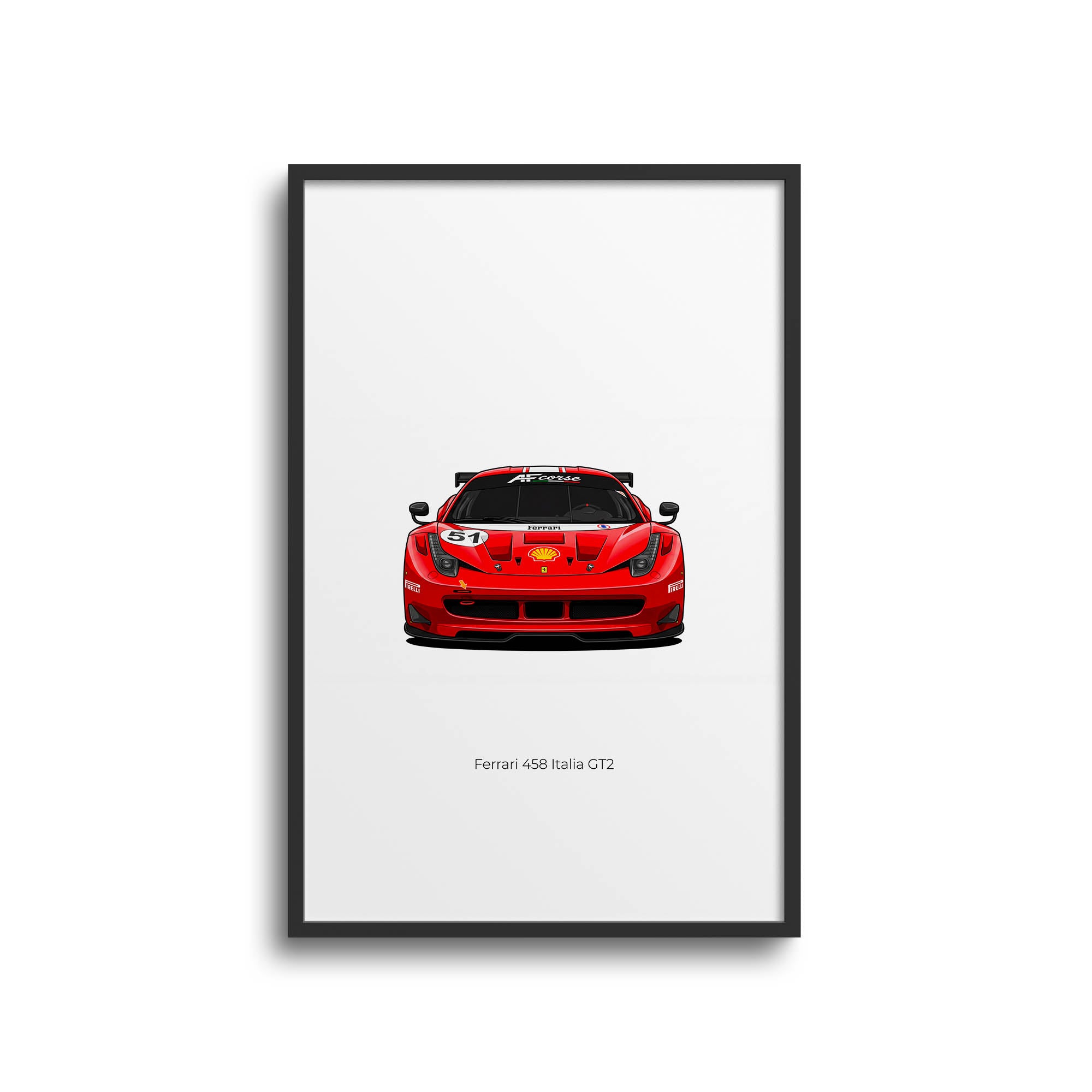 2011 Ferrari 458 Italia GT2 AF Corse – Car Print