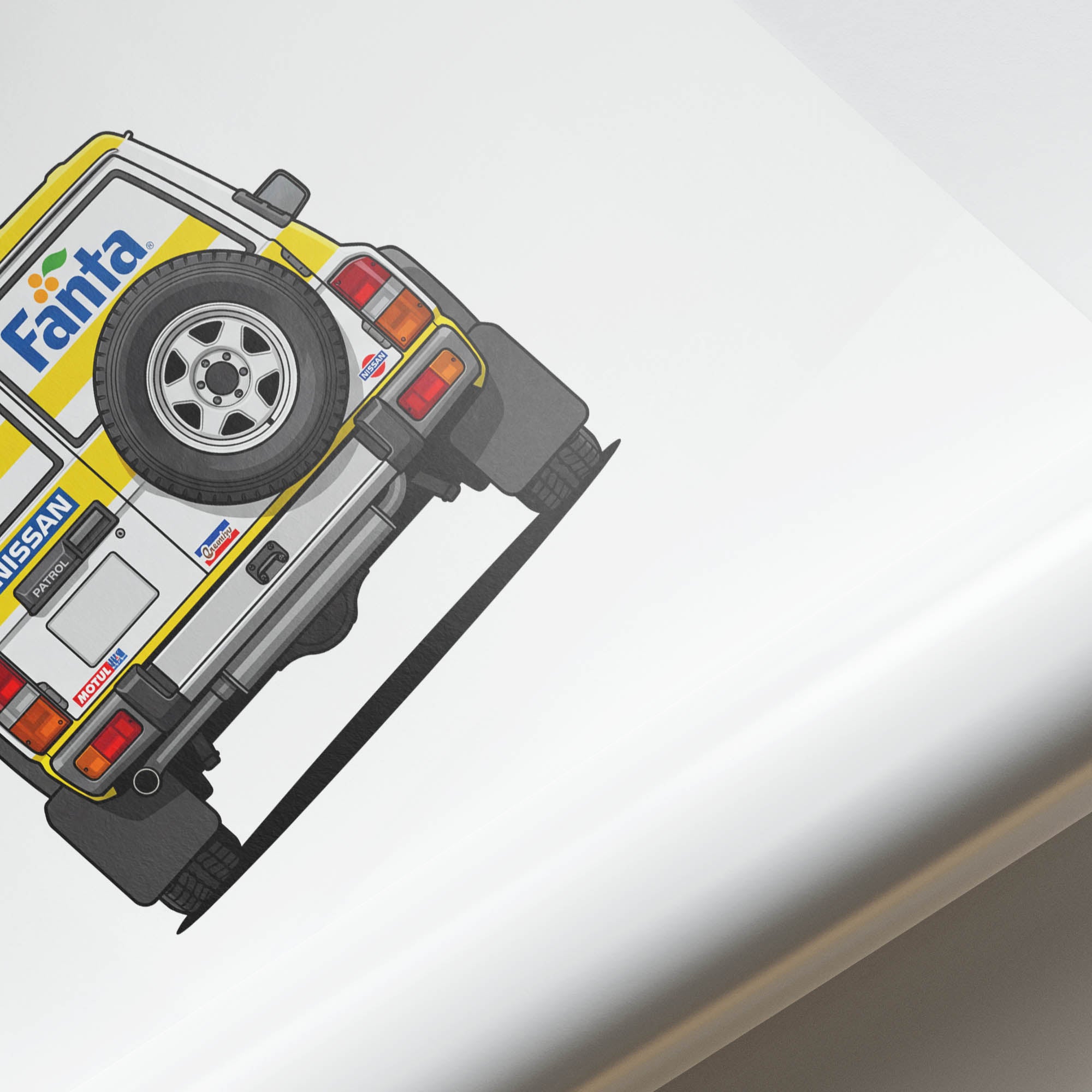 1991 Nissan Patrol Fanta Limon – Car Print