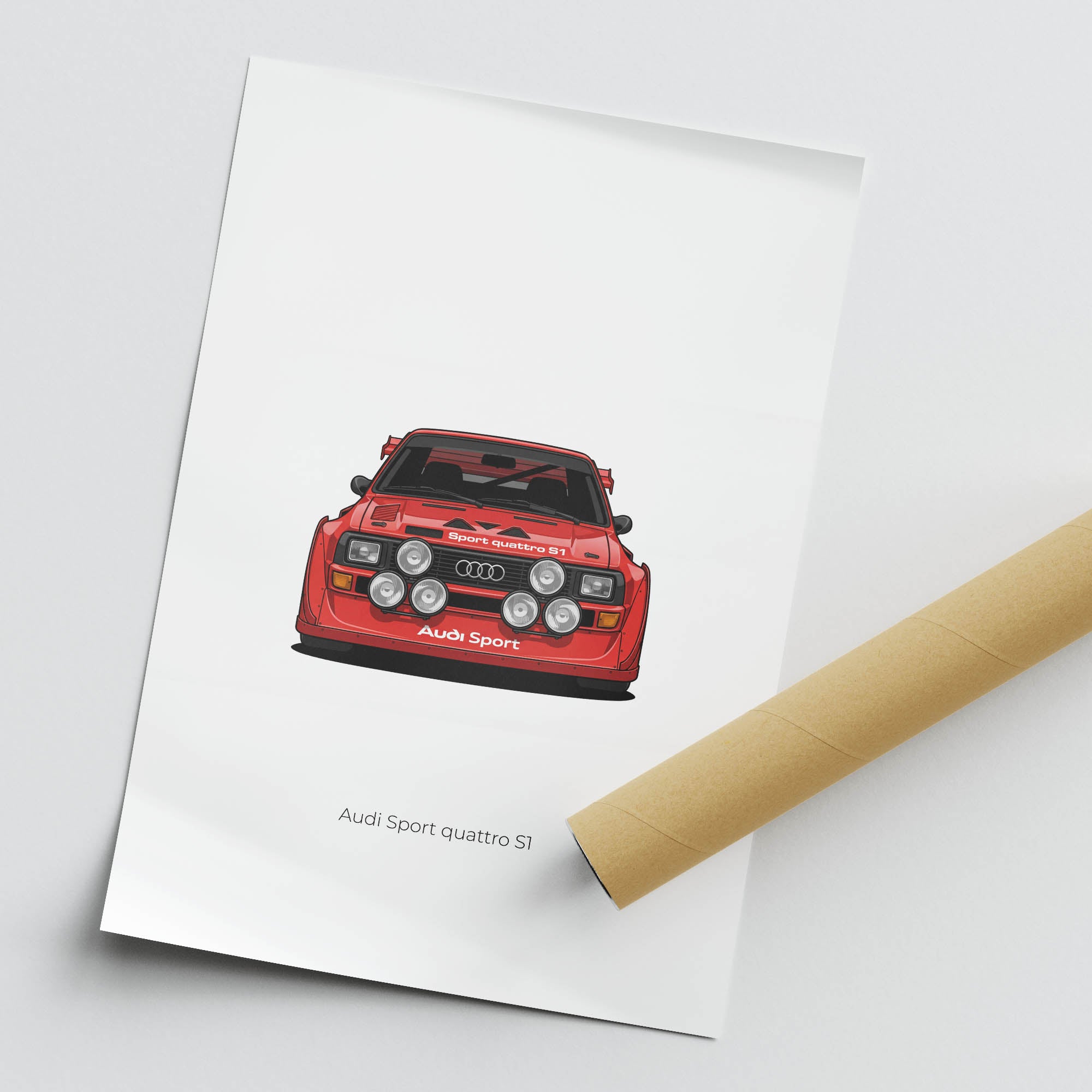 1984 Audi Sport Quattro S1 Tornado – Car Print (Front)