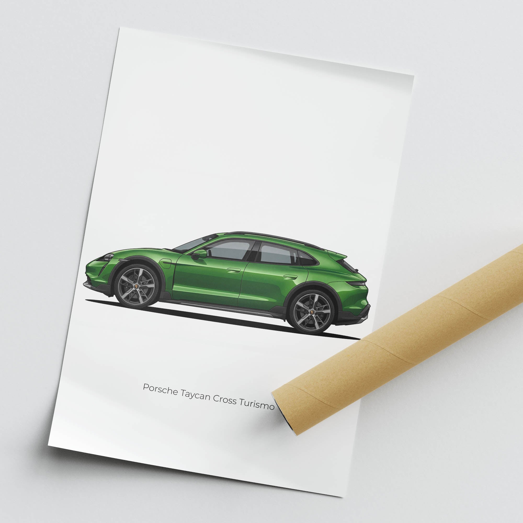 2021 Porsche Taycan Cross Turismo Mamba – Car Print (Side)