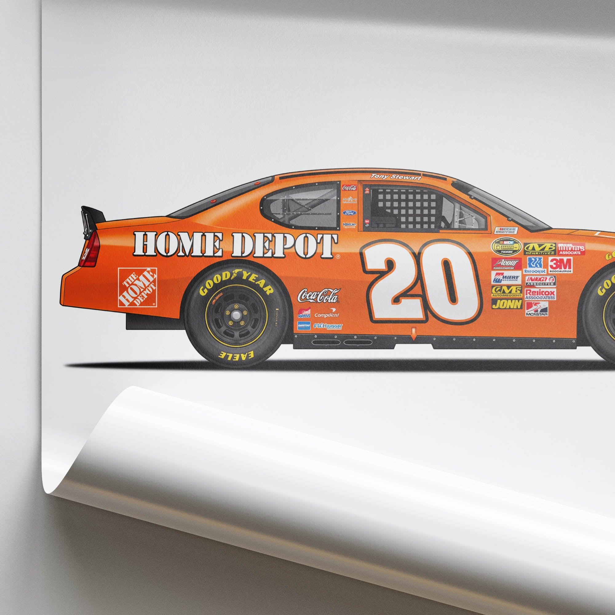 2005 De L Entrepreneur Dodge Charger Tony – Car Print