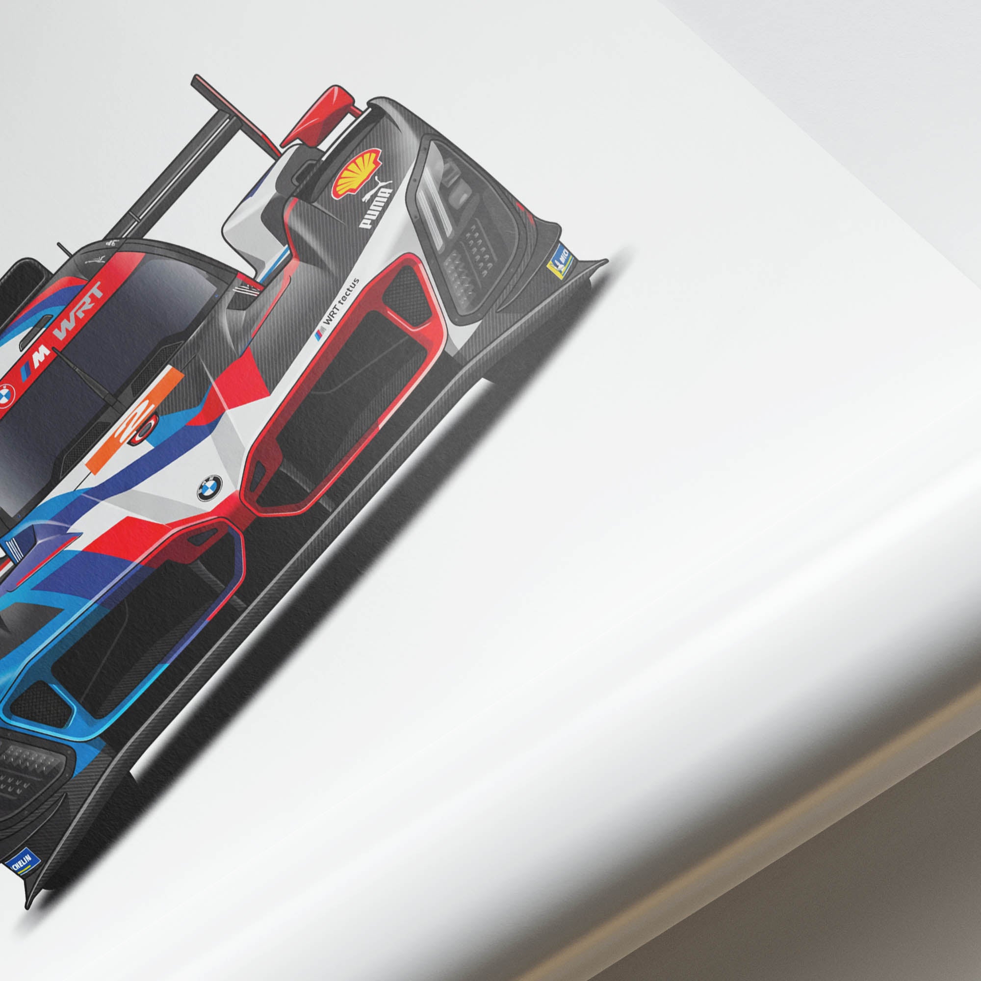 2025 BMW M Hybrid V8 Wrt Le Mans – Car Print (Front)