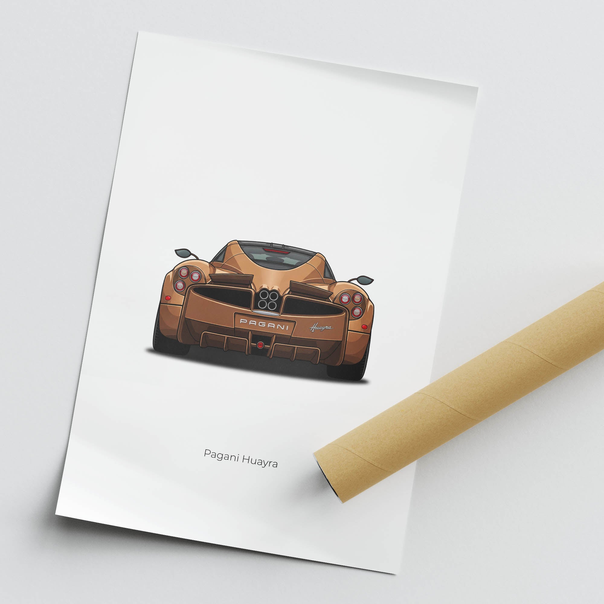 2012 Pagani Huayra – Car Print (Back)