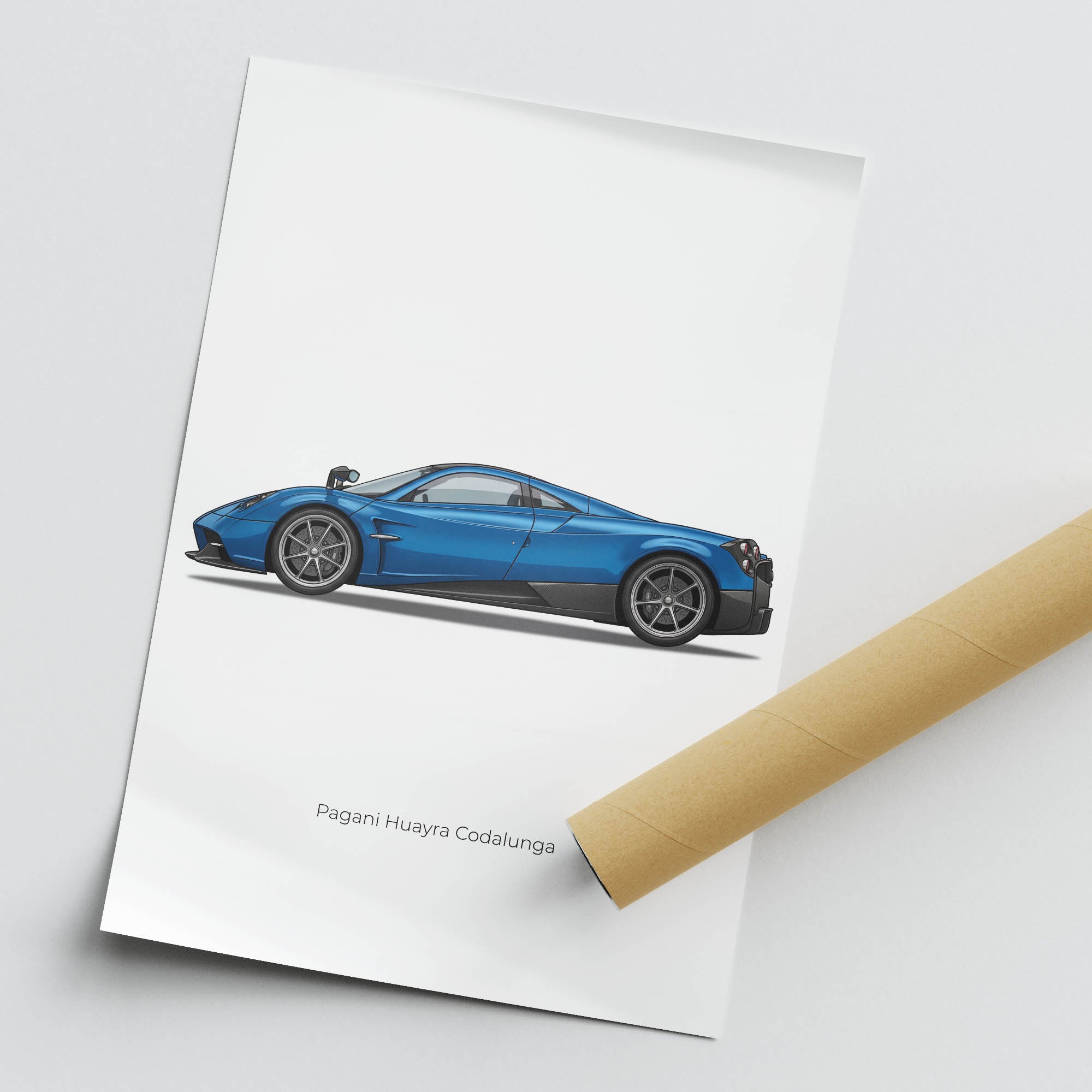 2022 Pagani Huayra Codalunga Semi – Car Print (Side)