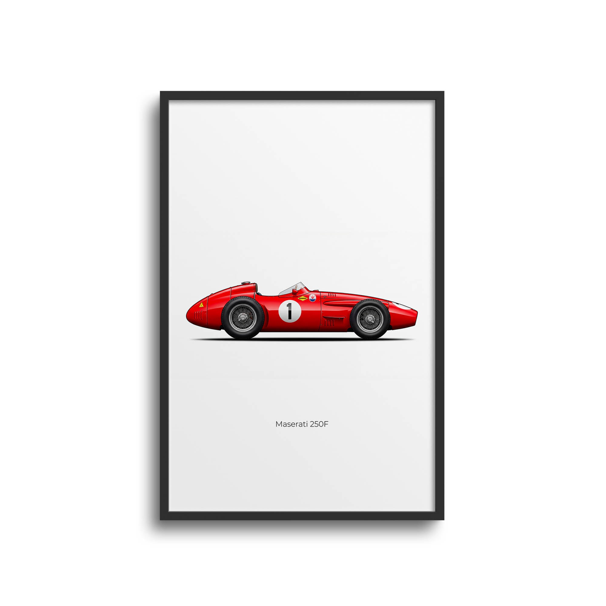 1957 Maserati 250F Juan Manuel Fangio – Car Print