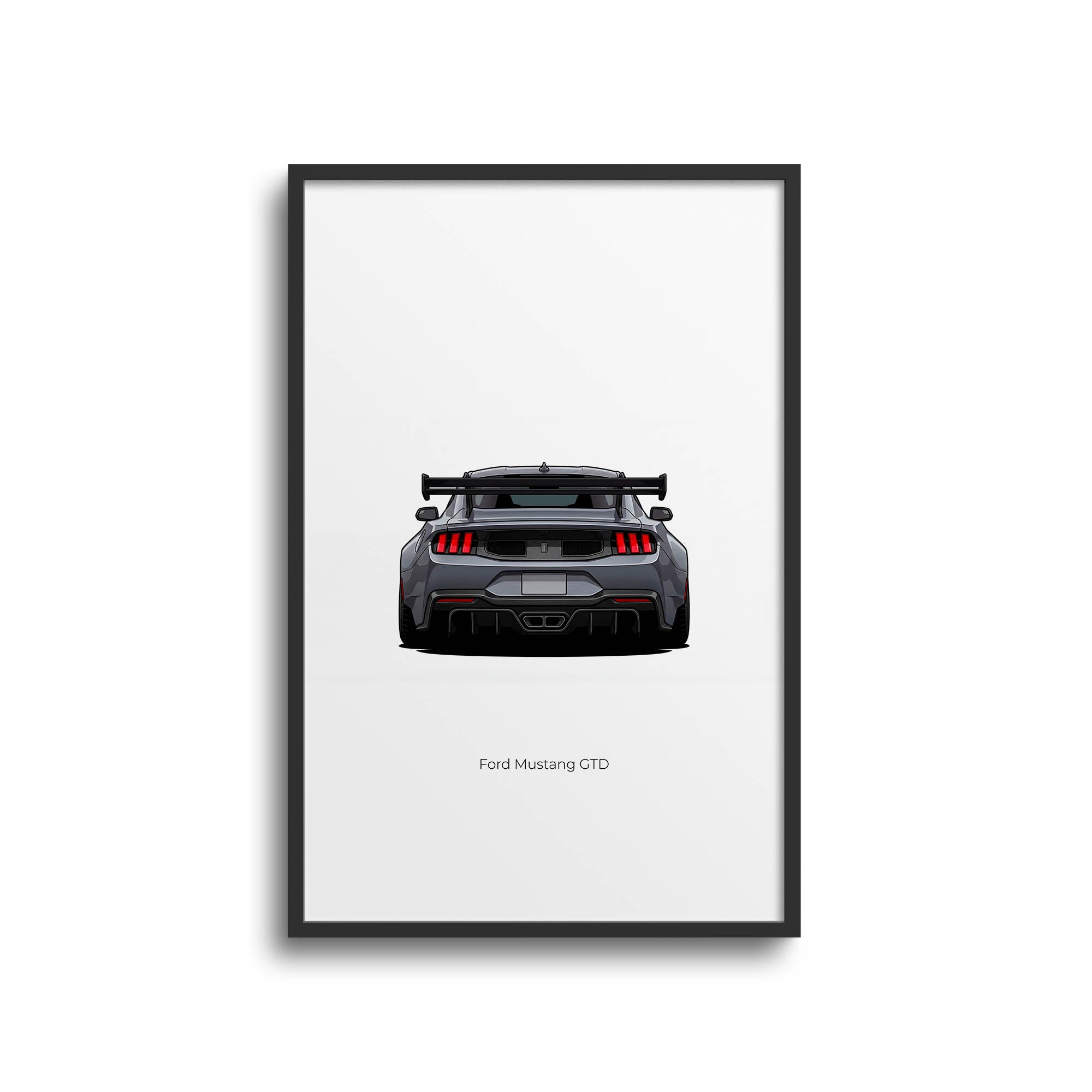 2025 Ford Mustang Gtd Polymimetic – Car Print (Back)