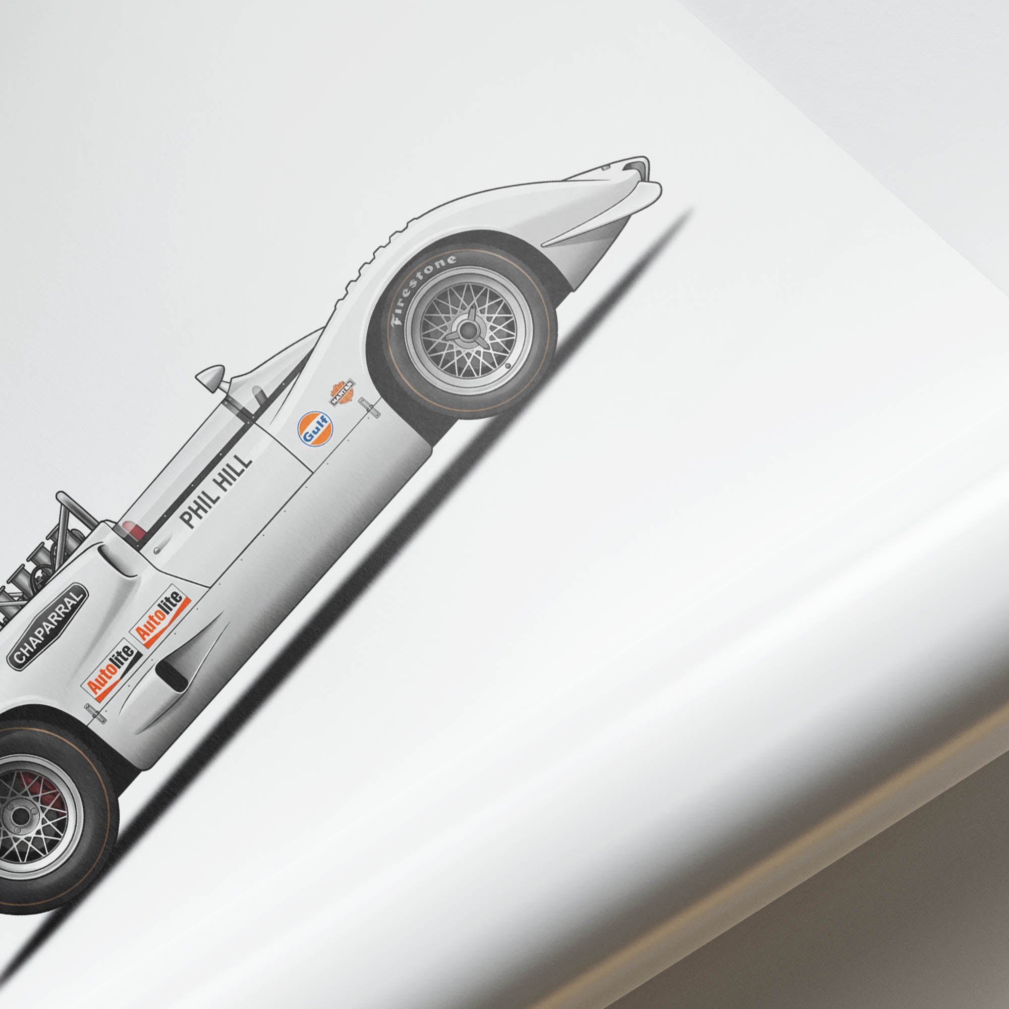 1966 Chaparral 2E Phil Hill – Car Print