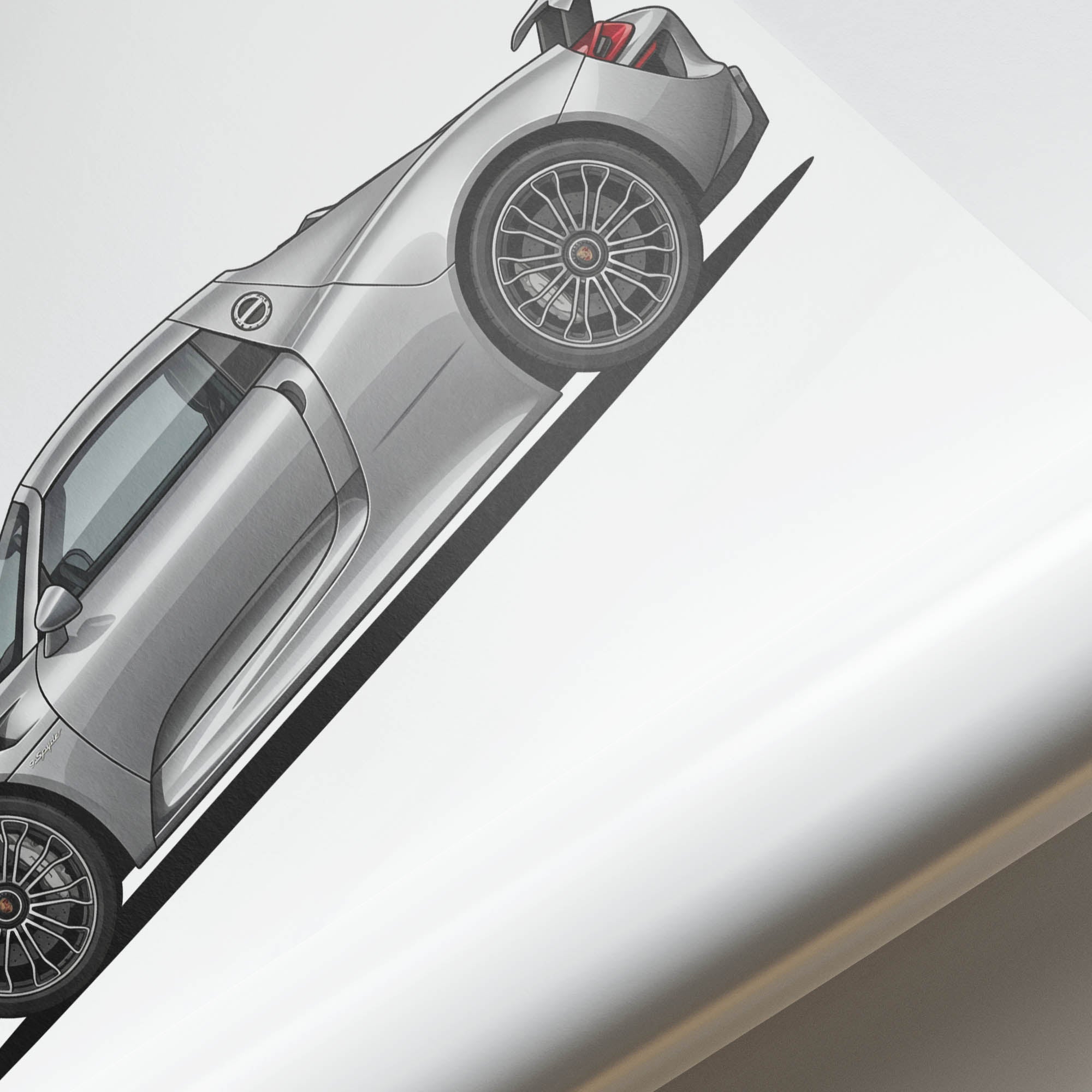 2013 Porsche 918 Spyder Liquid – Car Print (Side)