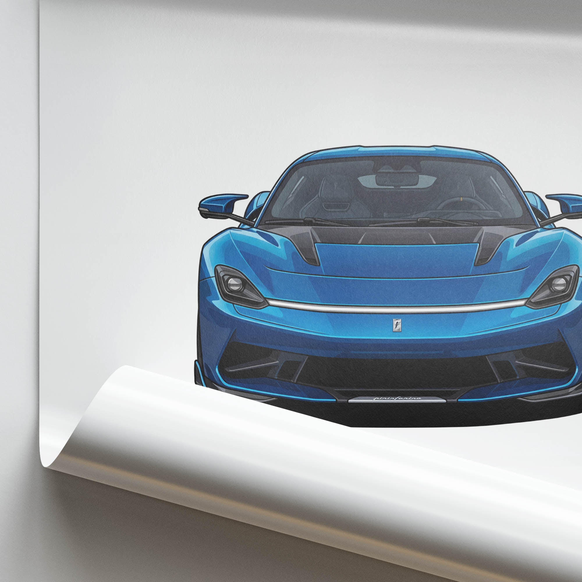 2021 Pininfarina Battista Blu Iconica – Car Print (Front)