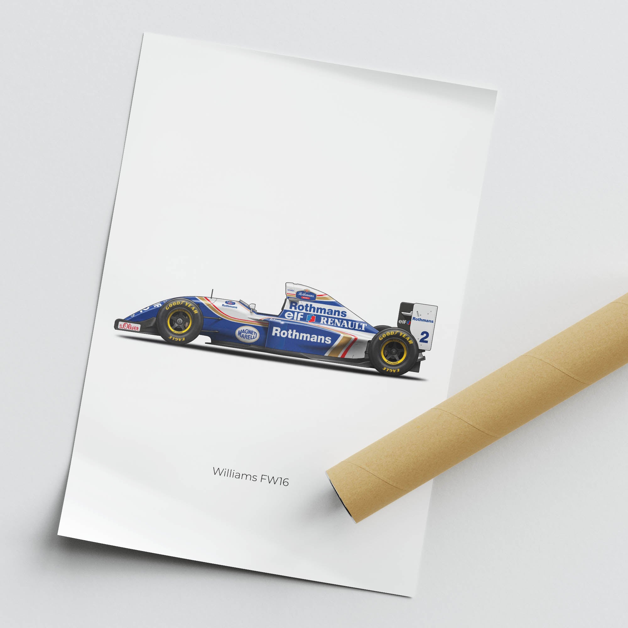 1994 Williams FW16 Ayrton Senna – Car Print