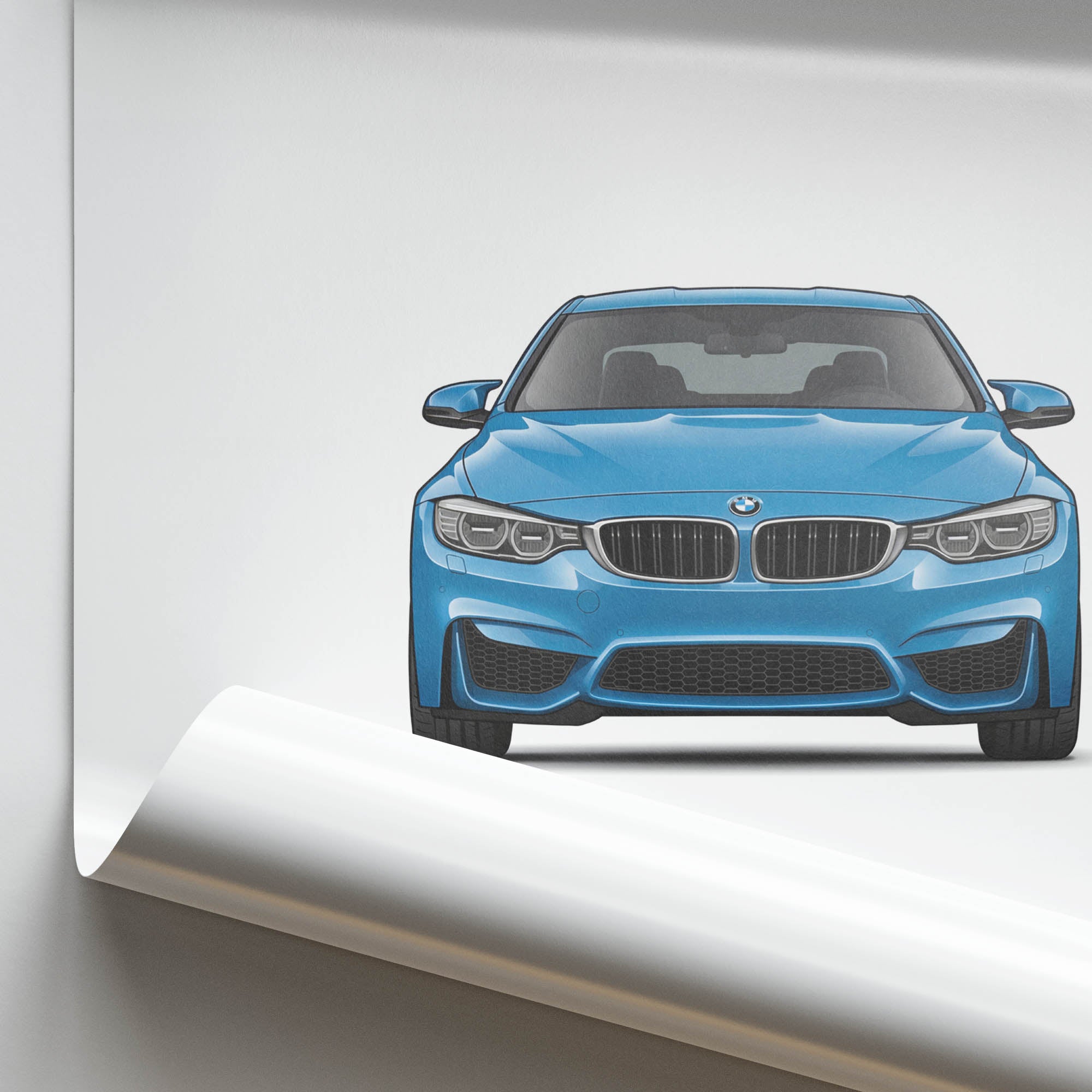 2015 BMW M4 Coupe F82 Yas Marina – Car Print