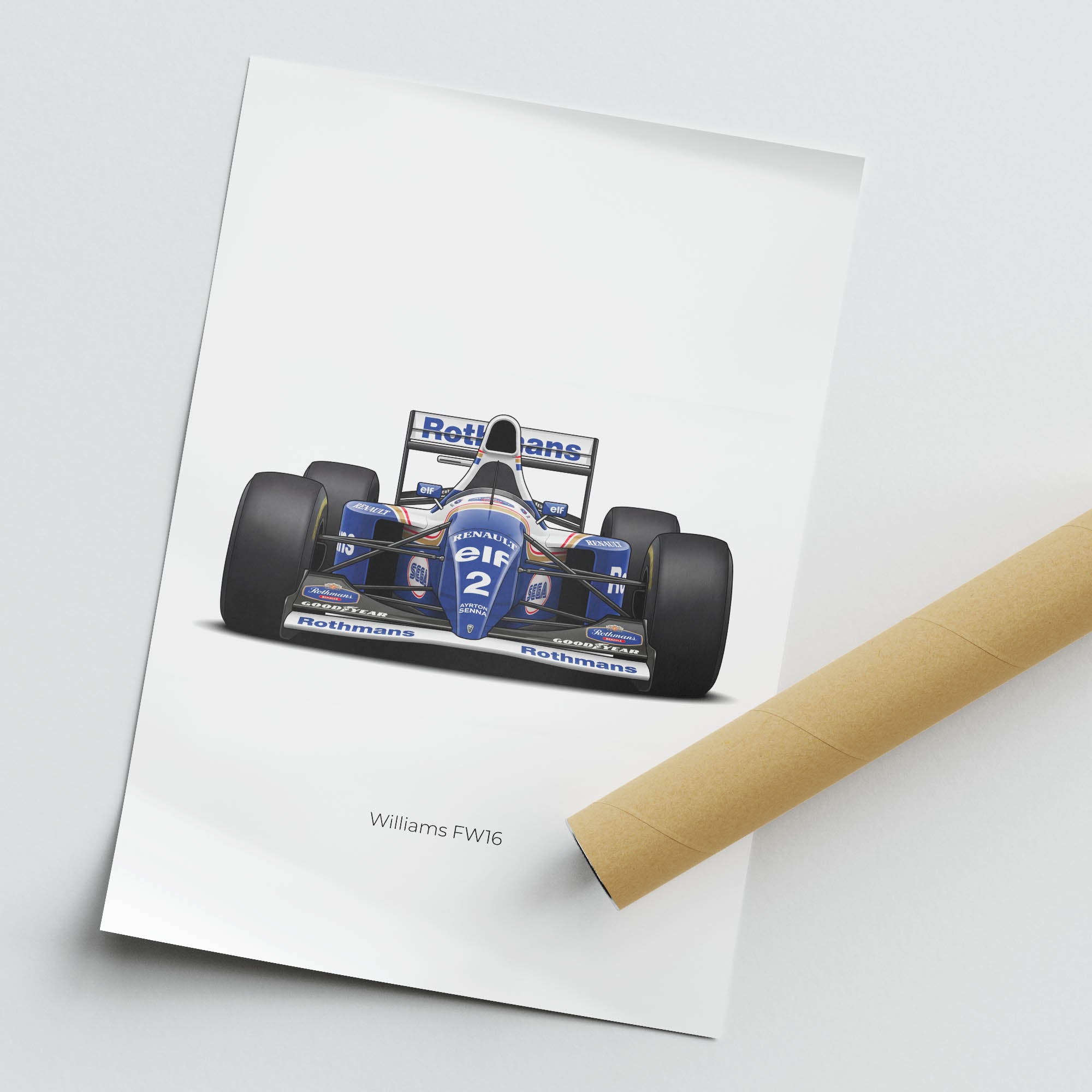 1994 Williams FW16 Ayrton Senna – Car Print