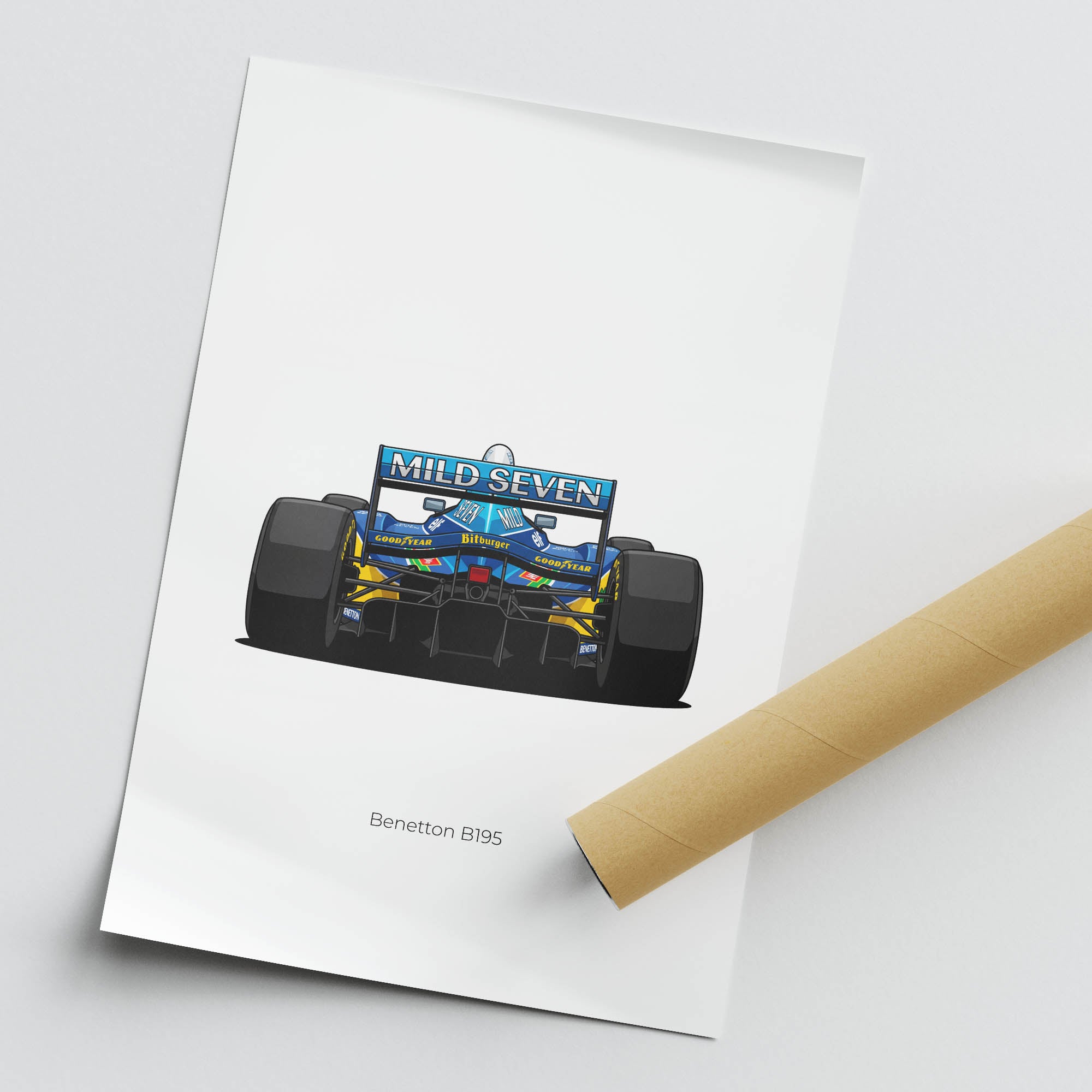 1995 Benetton B195 Michael Schumacher – Car Print