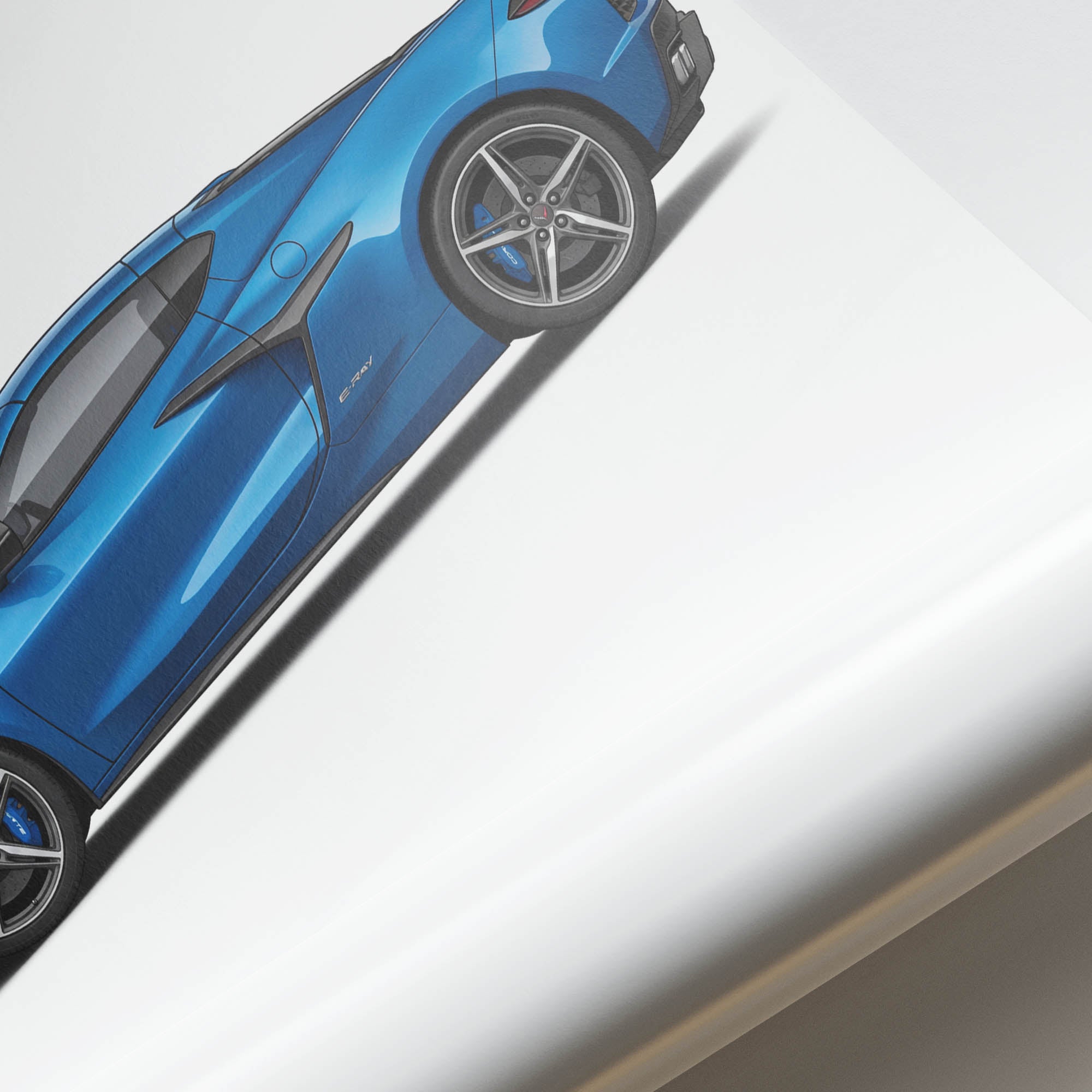 2024 Chevrolet Corvette E Ray Riptide – Car Print (Side)