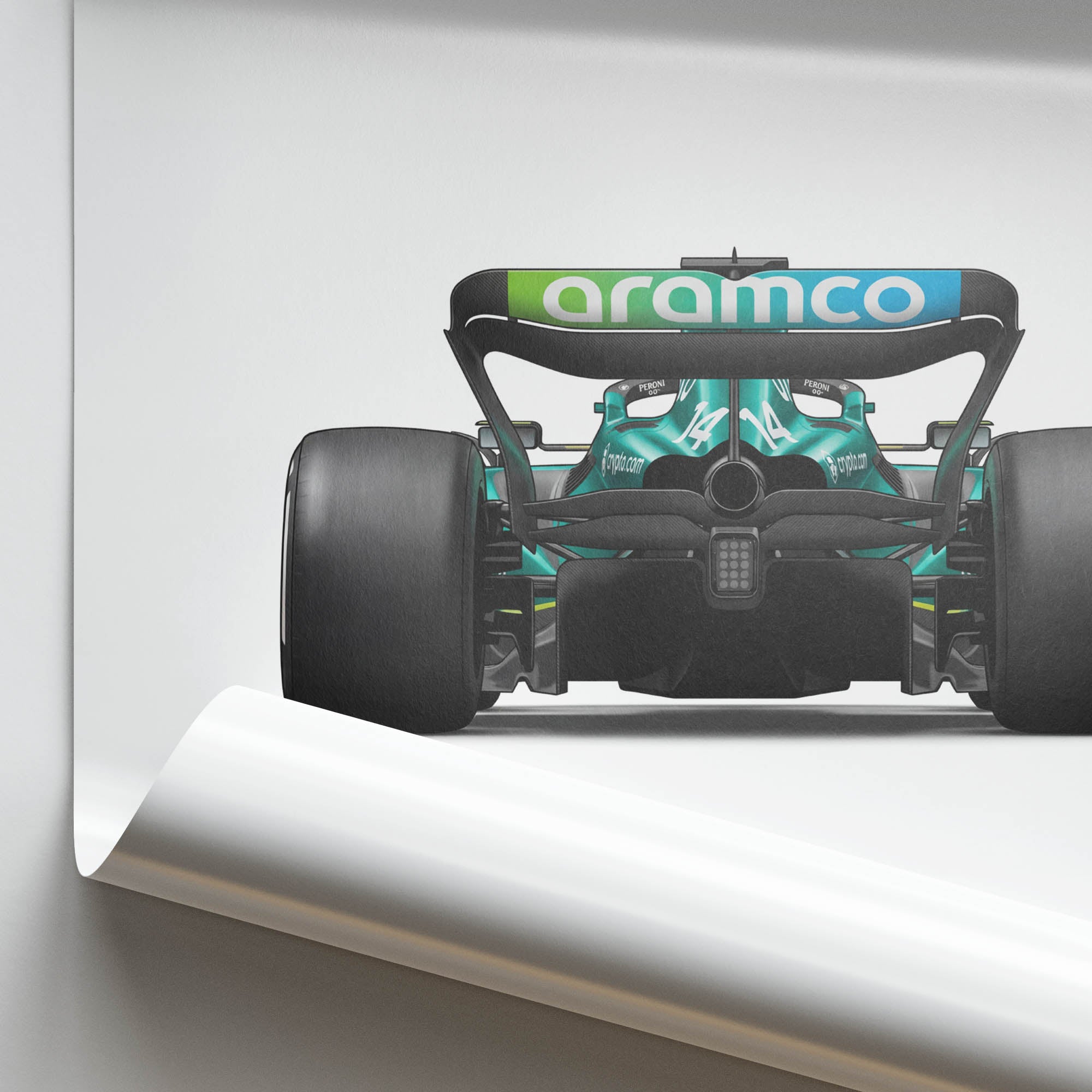 Aston Martin Amr25 Poster - 2025 F1 Car Print With British Racing Green Livery